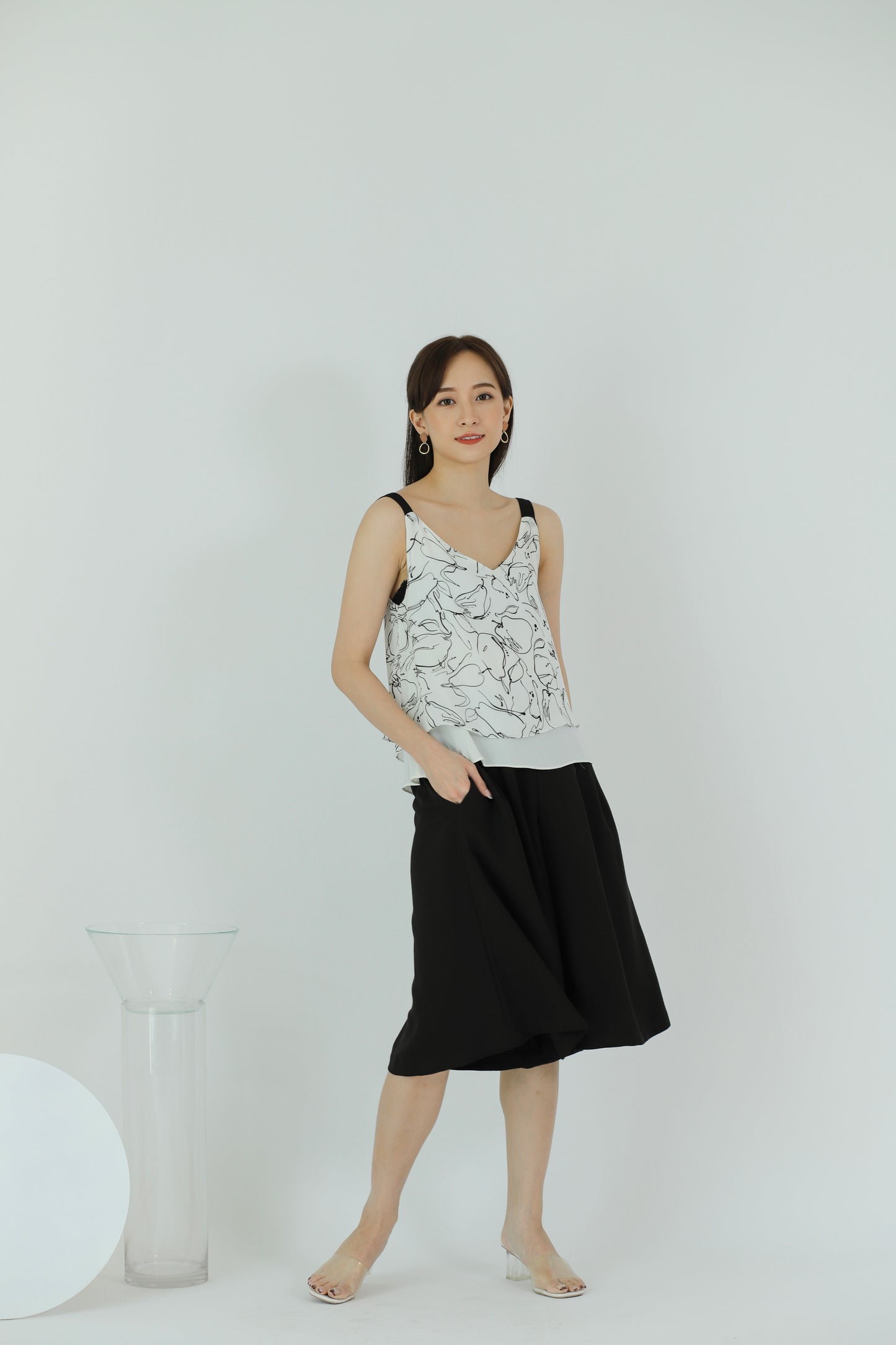 Lilybelle Print Top - White