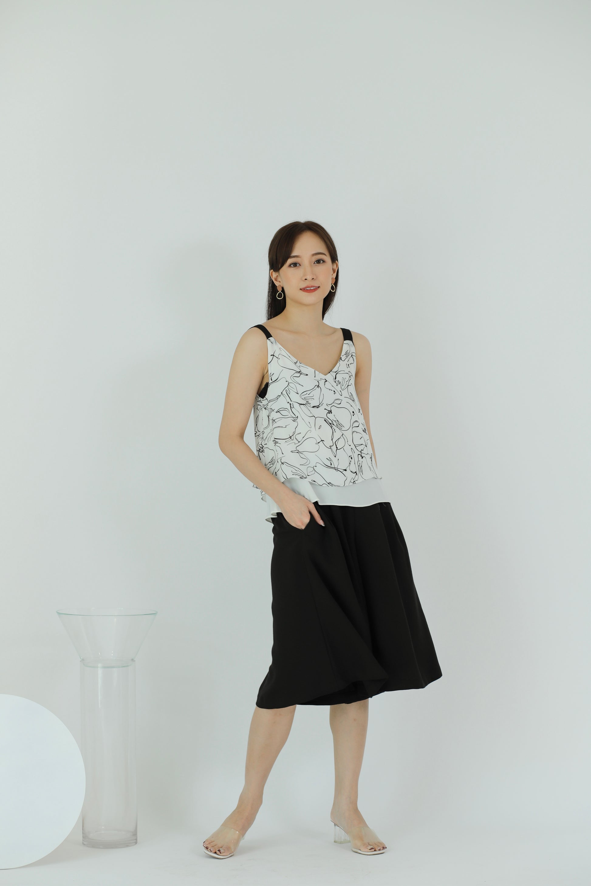 Lilybelle Print Top - White