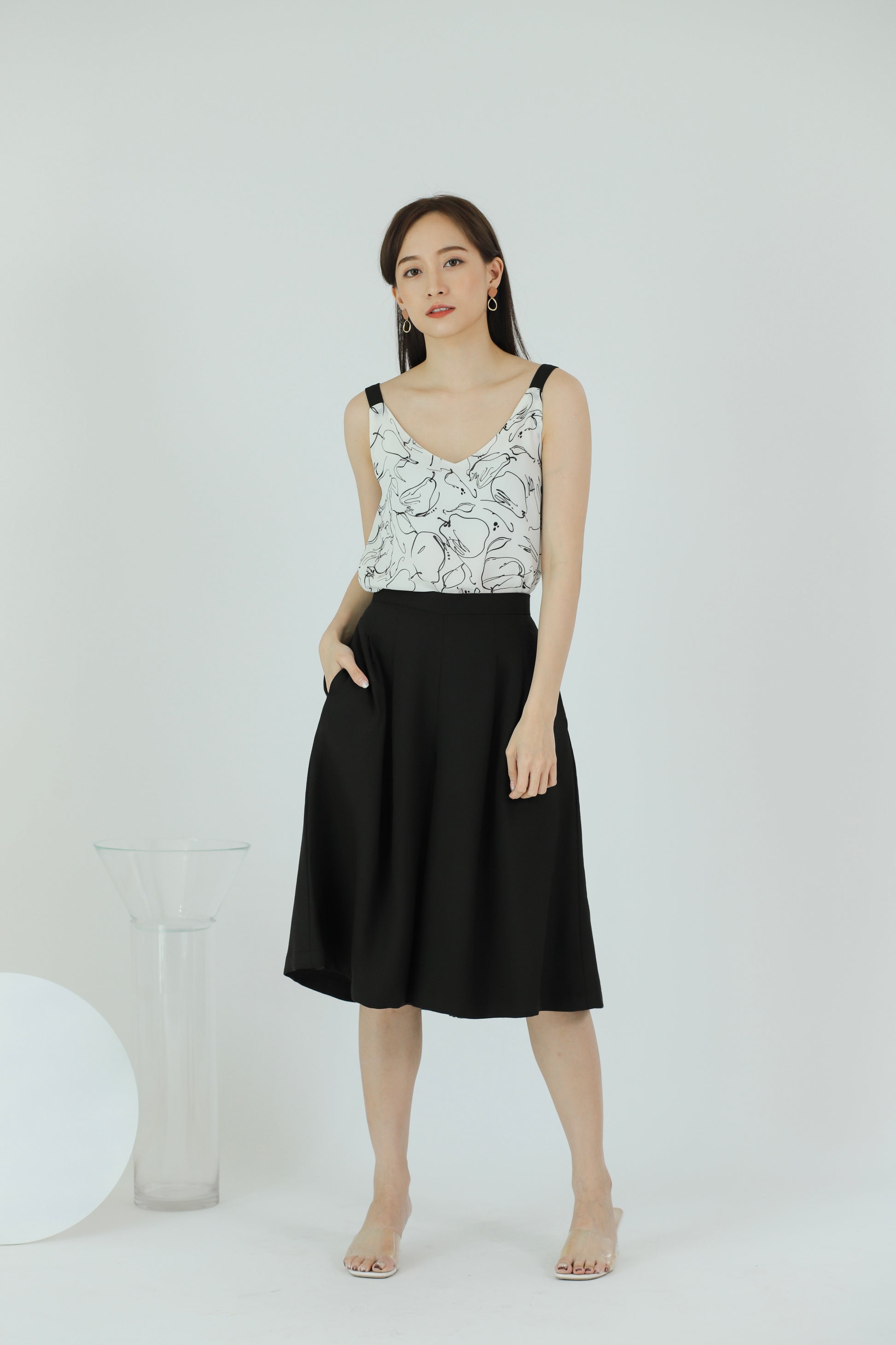 Lilybelle Print Top - White