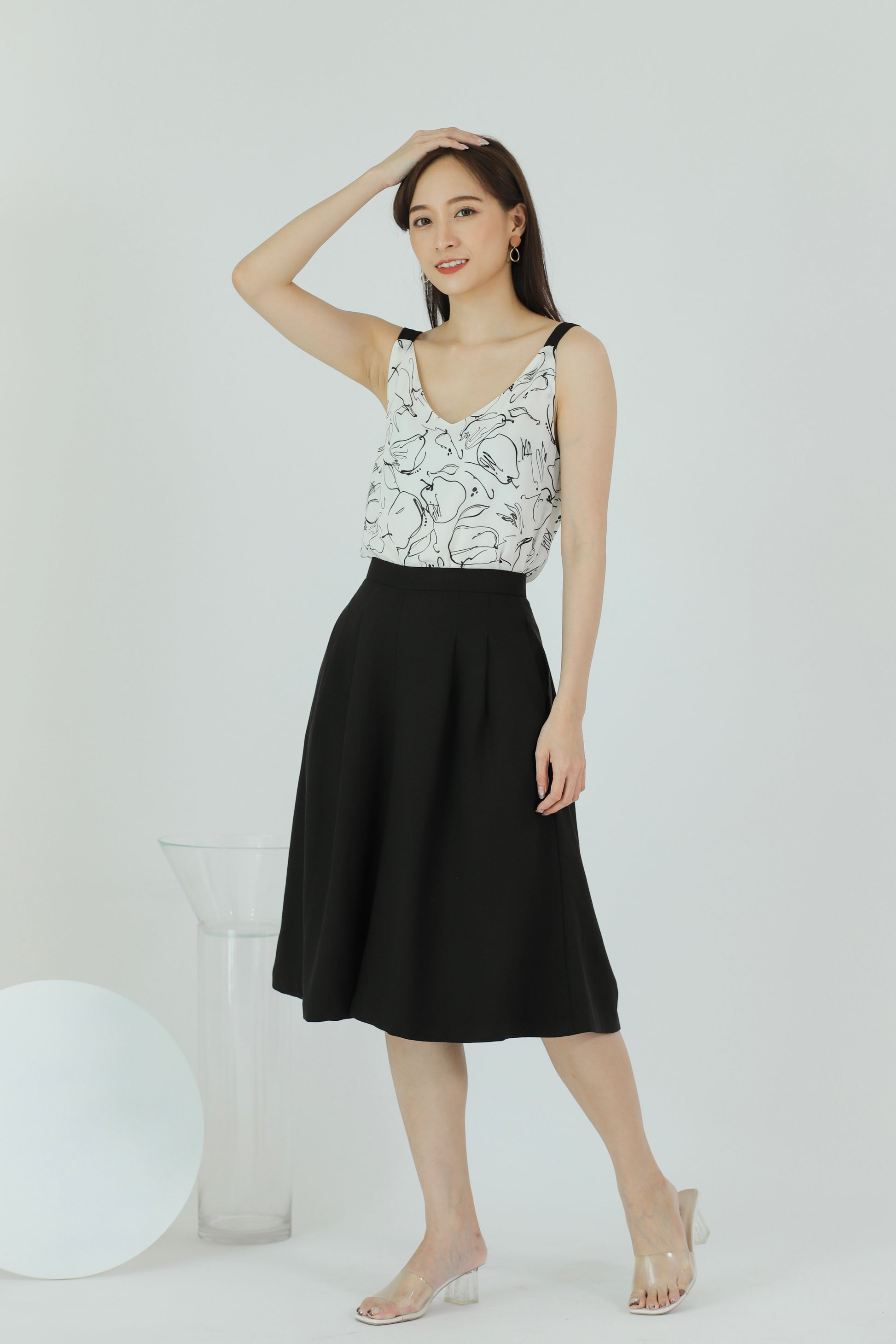 Lilybelle Print Top - White