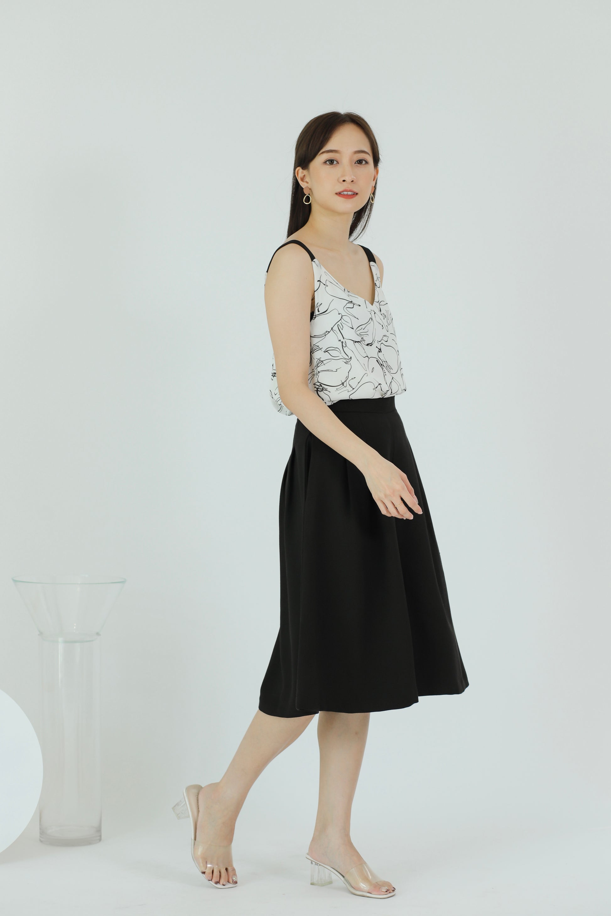 Lilybelle Print Top - White