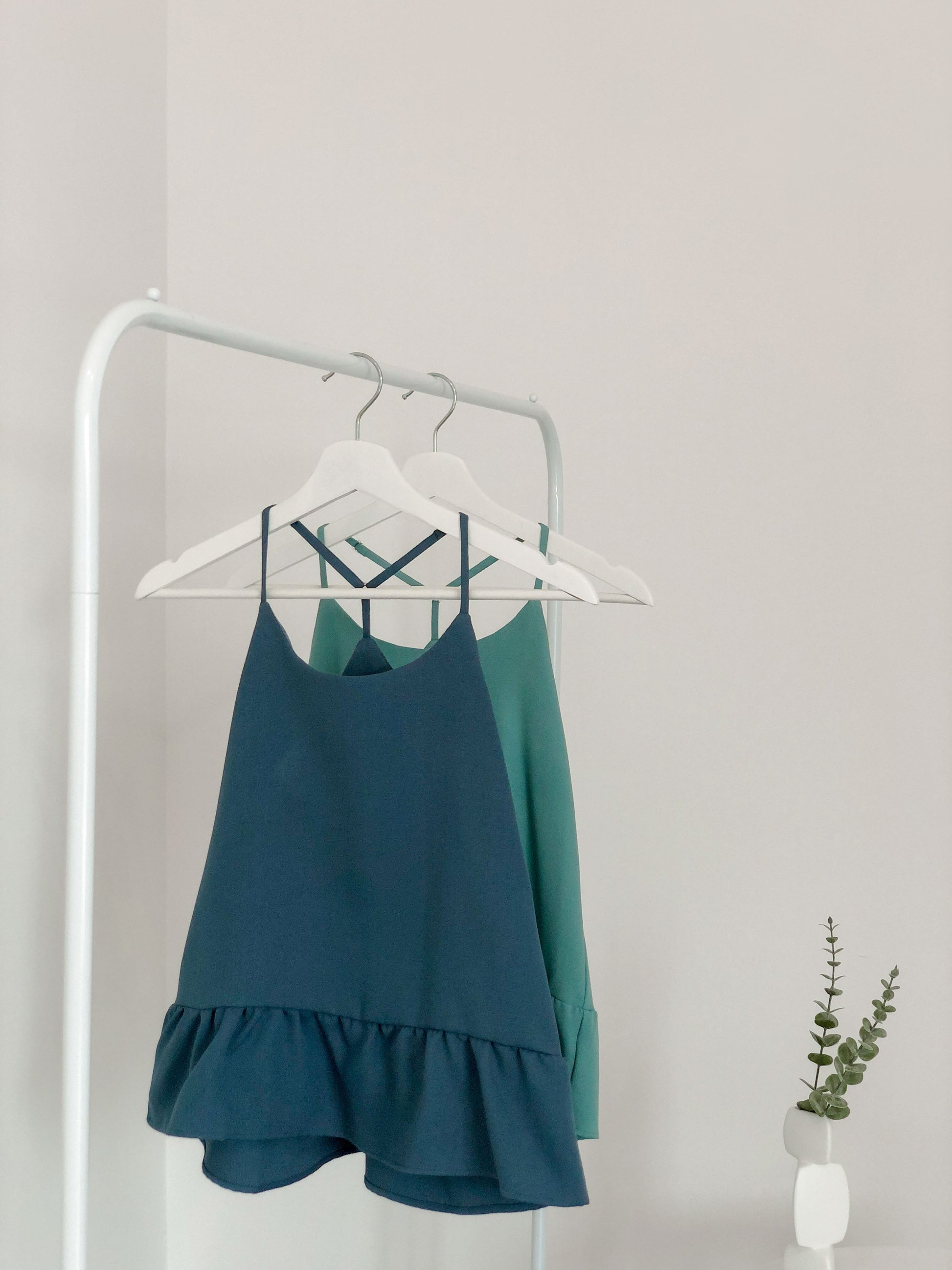 Areca Y-Ruffles Top - Blue