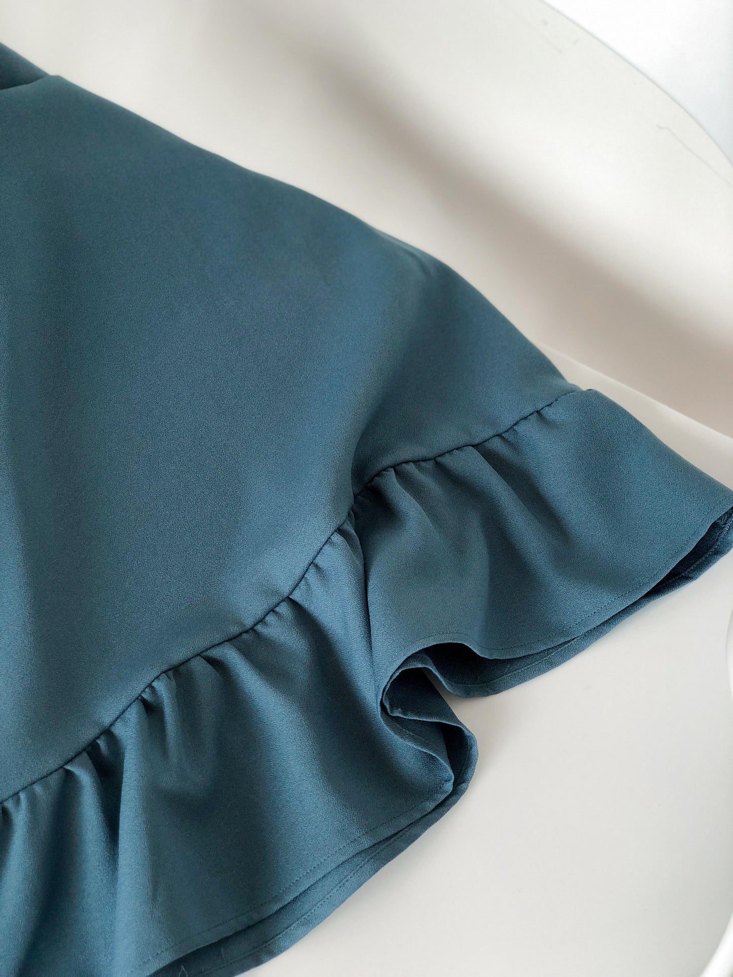 Areca Y-Ruffles Top - Blue