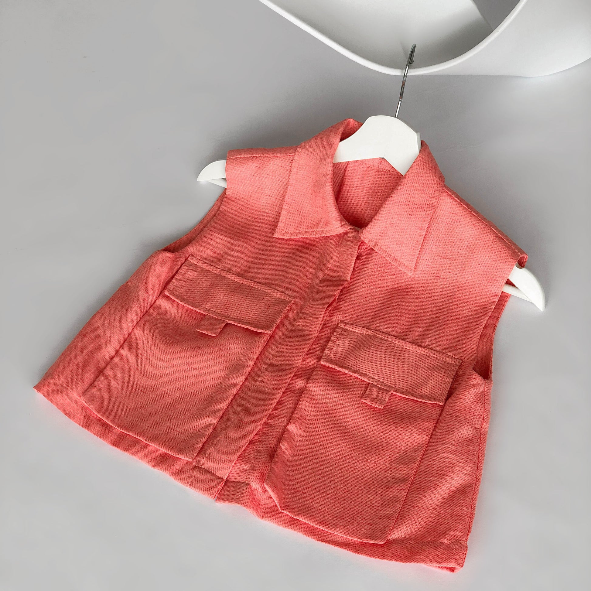 Jordyn Front Pocket Top - Coral