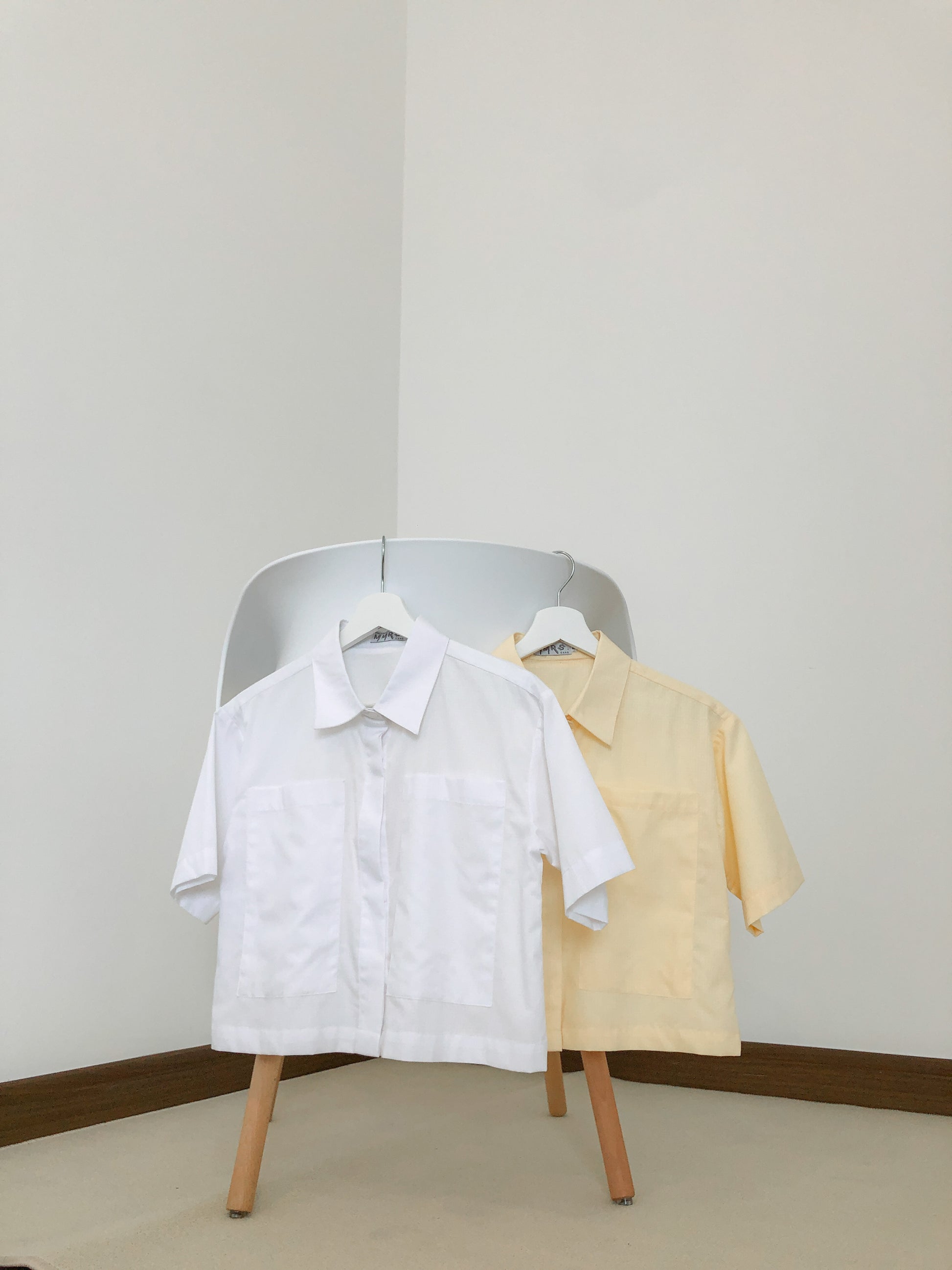 Jayne Big Pocket Top - White