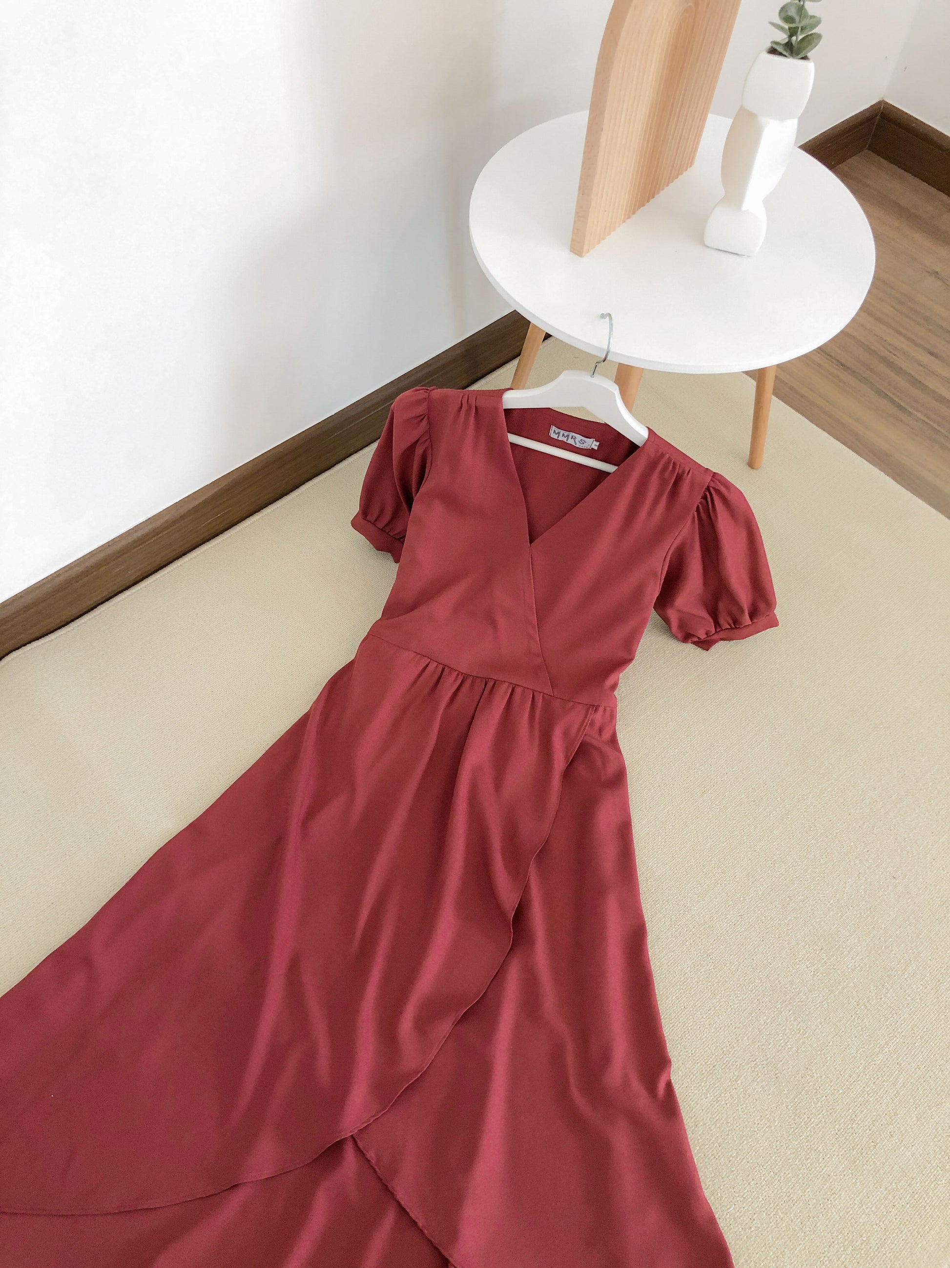 Ayana Asymmetric Dress - Raspberry