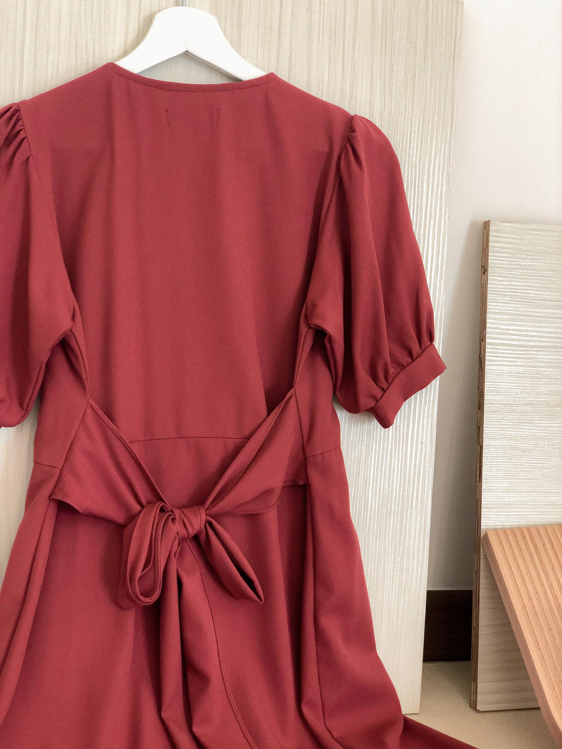 Ayana Asymmetric Dress - Raspberry