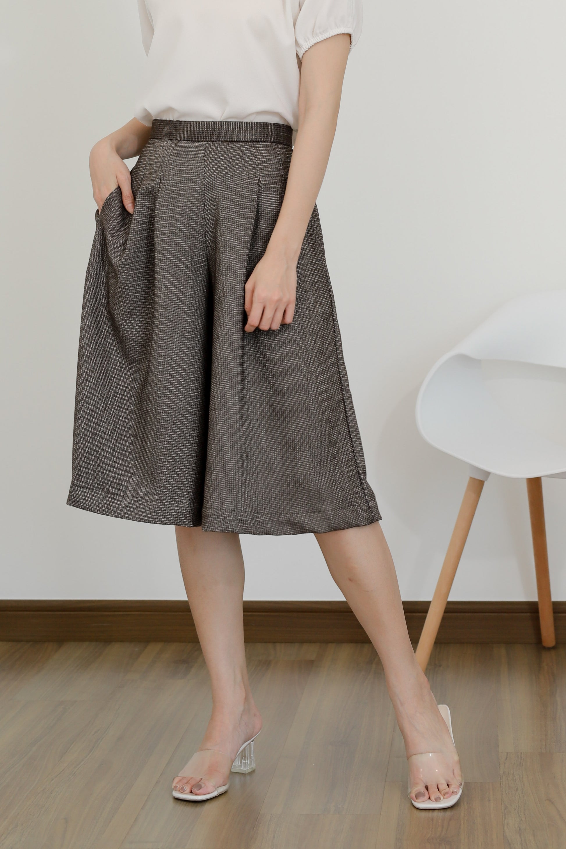 Becka Culotte Pant - Brown
