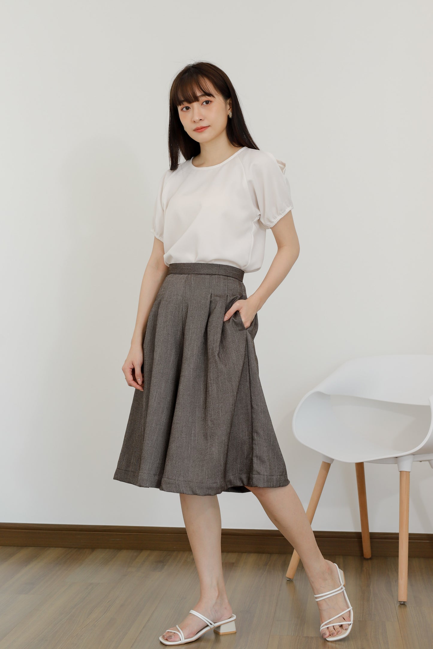 Becka Culotte Pant - Brown