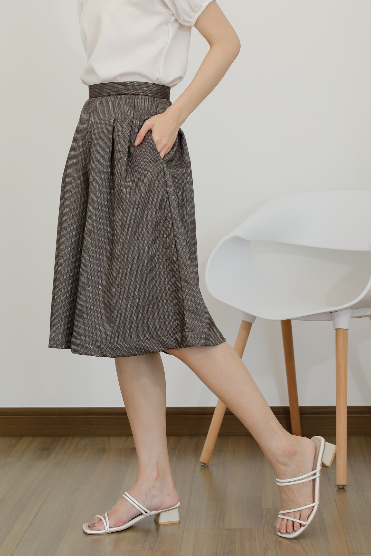 Becka Culotte Pant - Brown