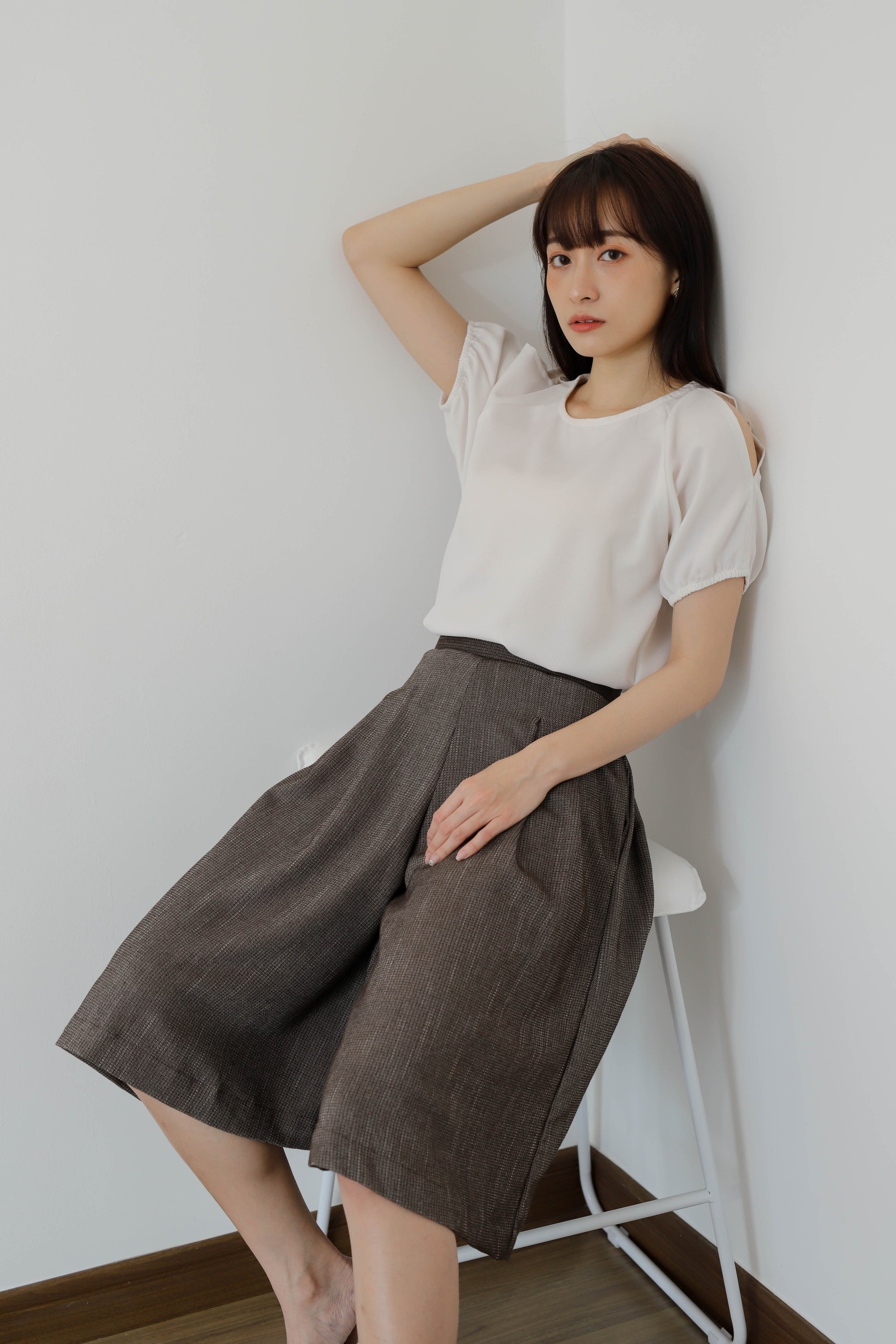 Becka Culotte Pant - Brown