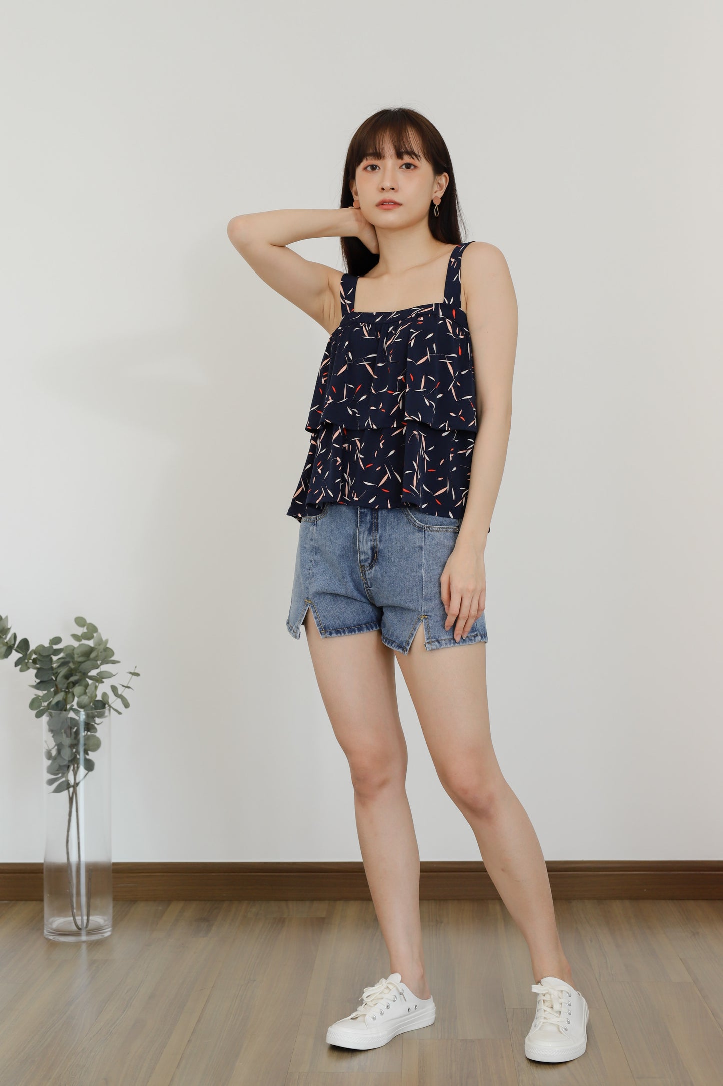 Bliss Double Ruffle Top - Floral
