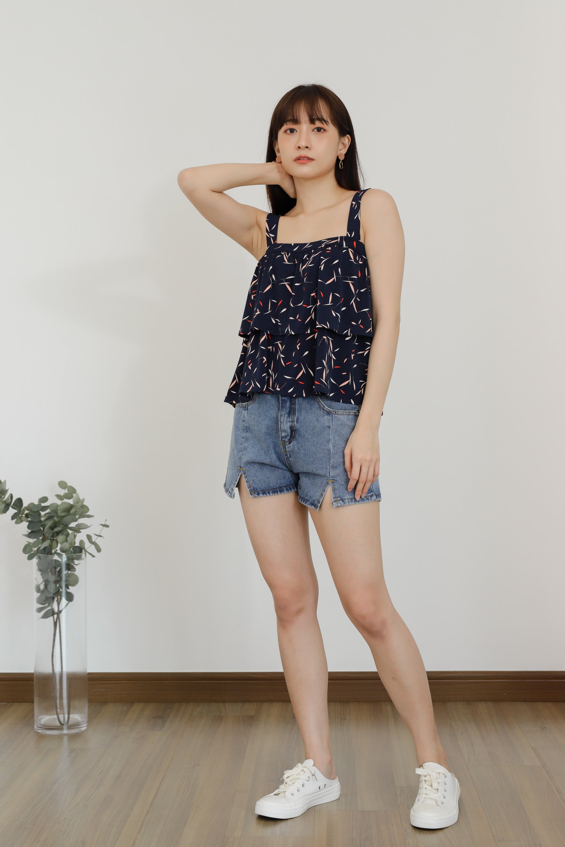 Bliss Double Ruffle Top - Floral