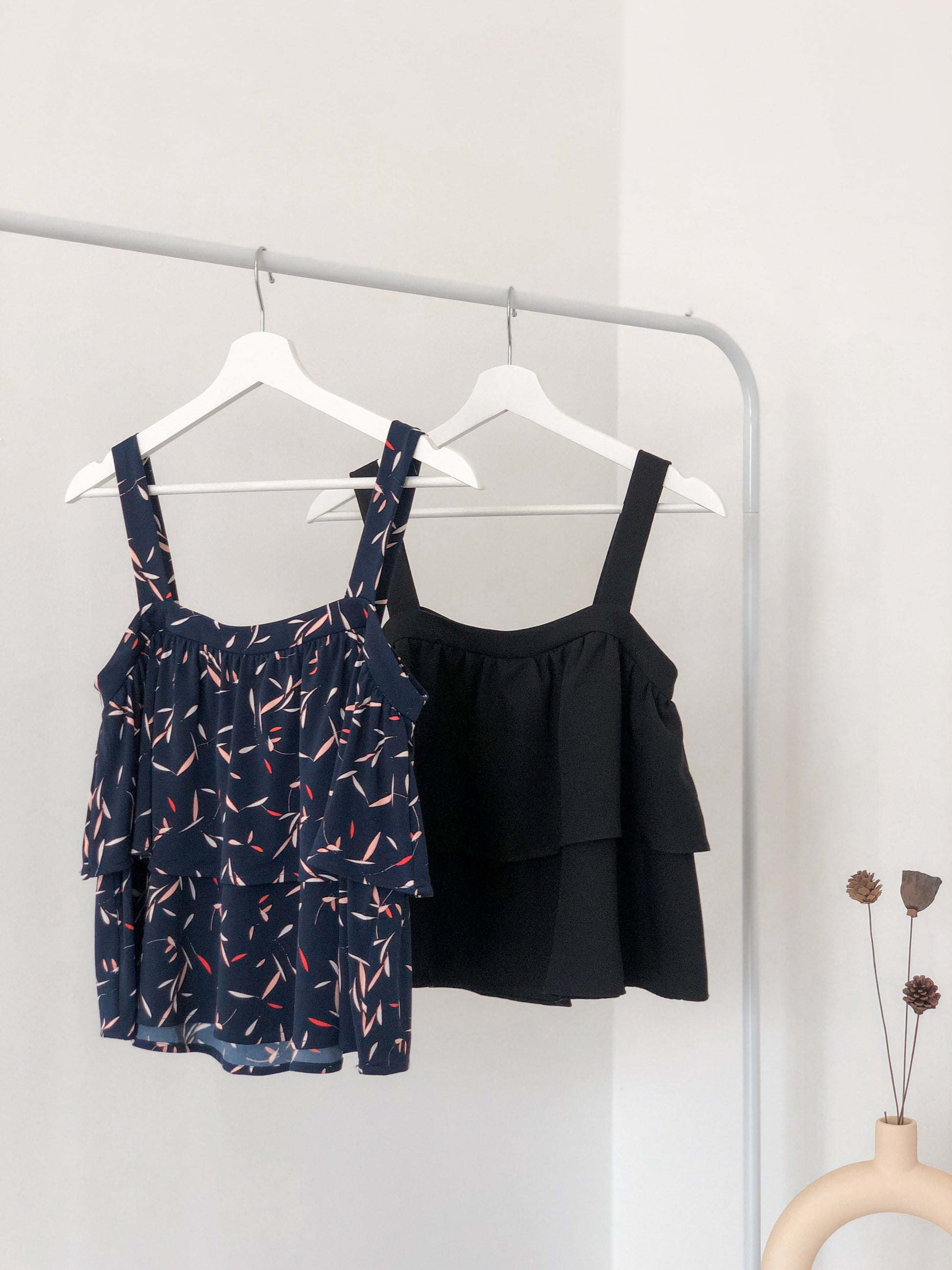 Bliss Double Ruffle Top - Floral