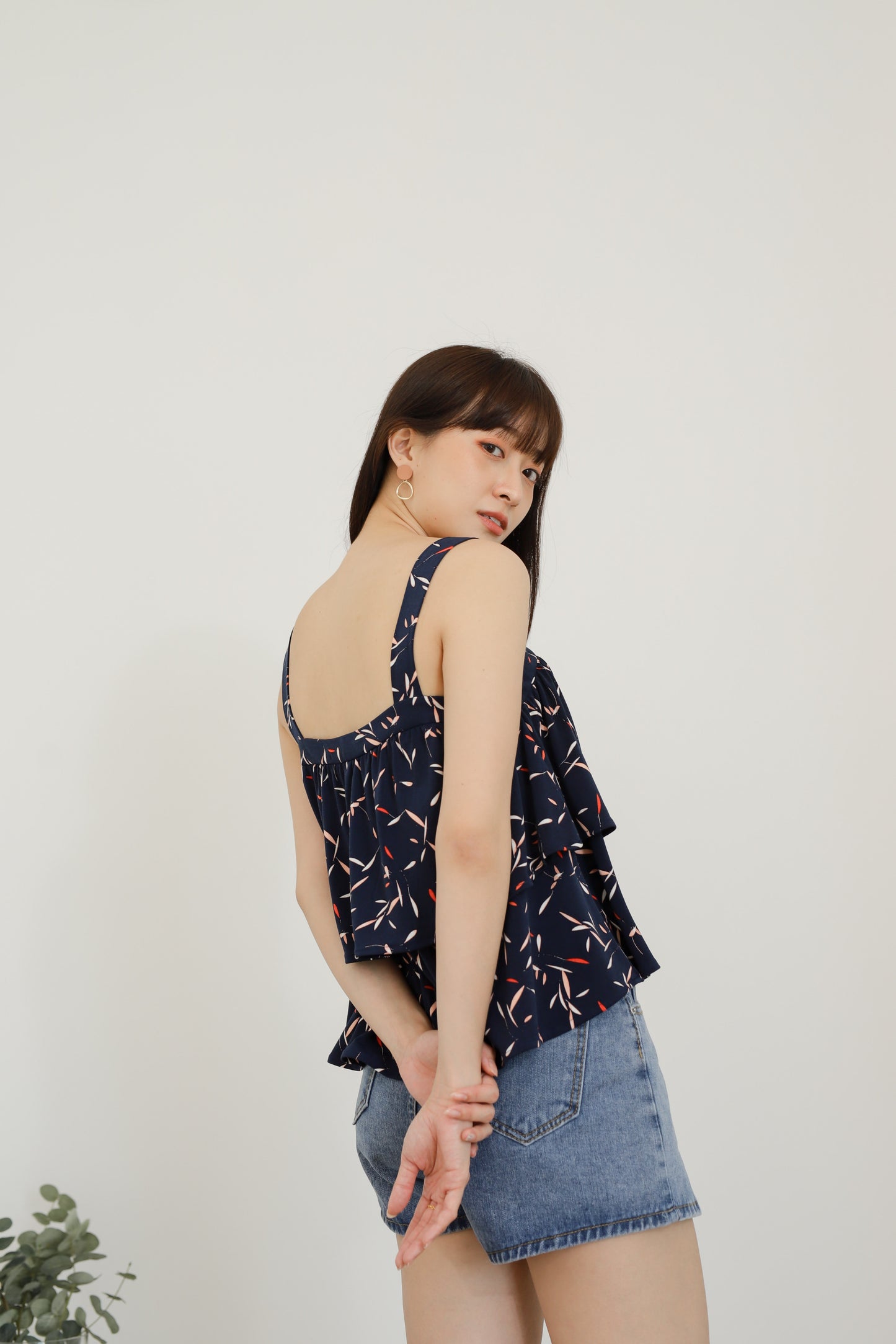 Bliss Double Ruffle Top - Floral