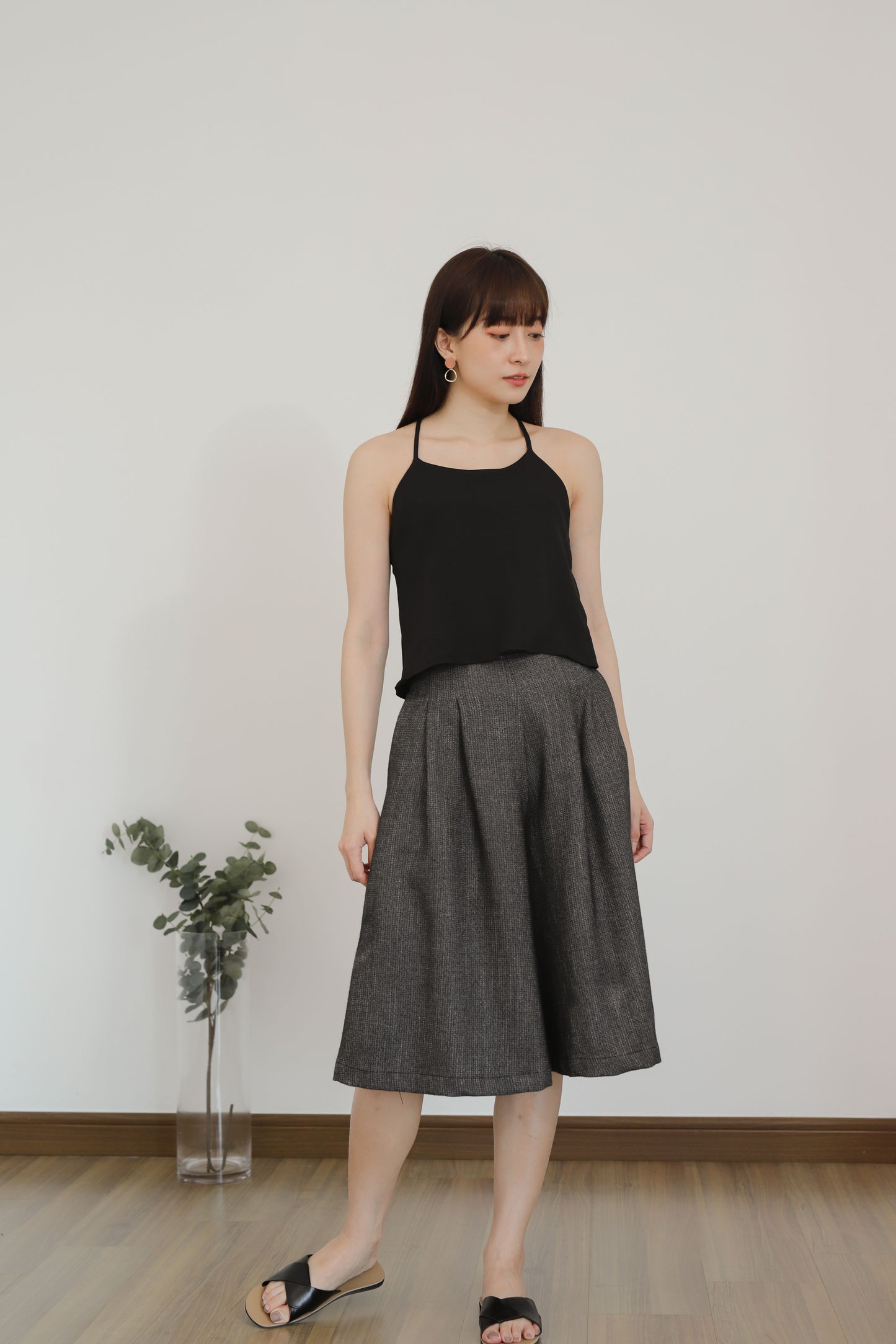 Ajuga Y-Cami Top - Black