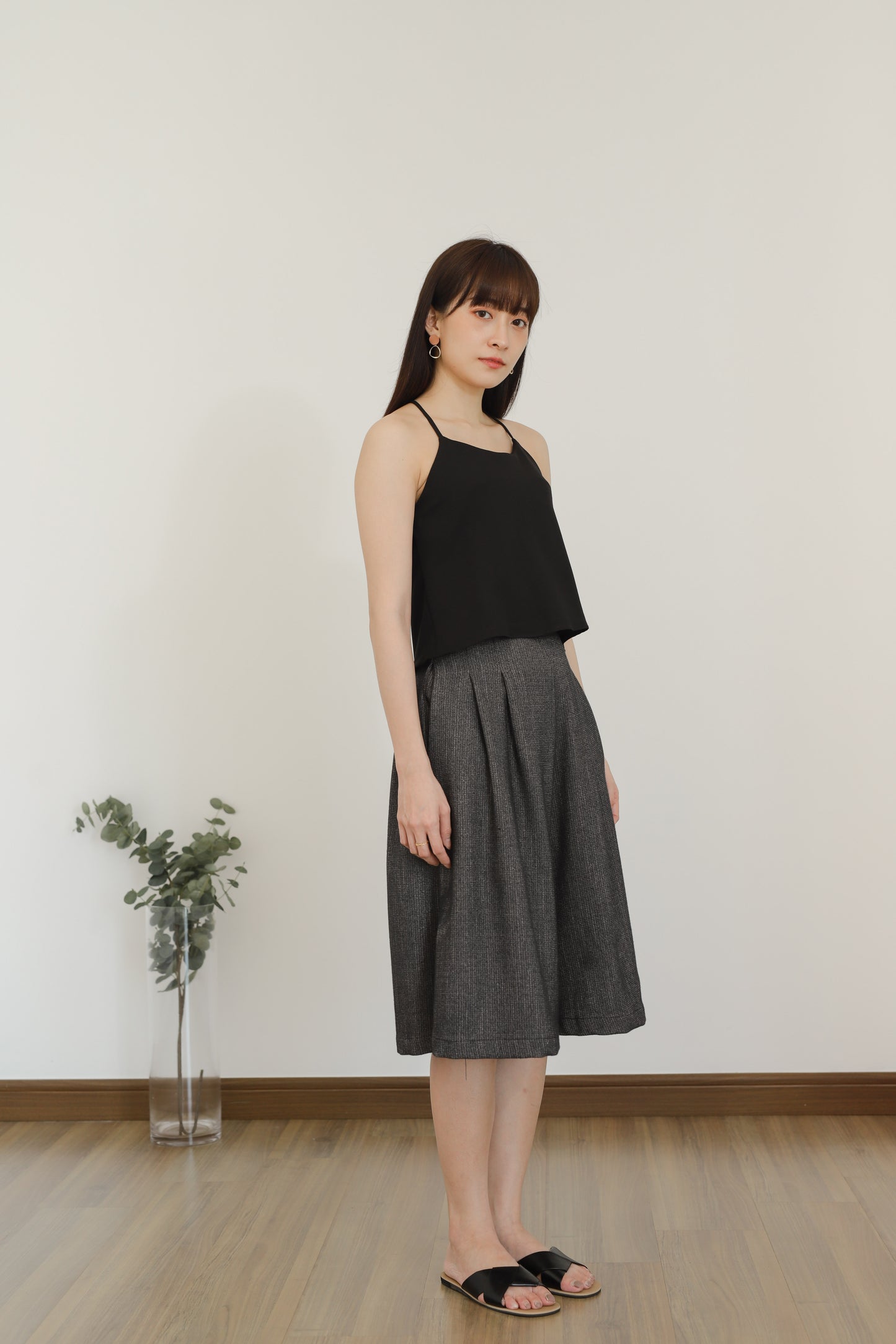 Ajuga Y-Cami Top - Black