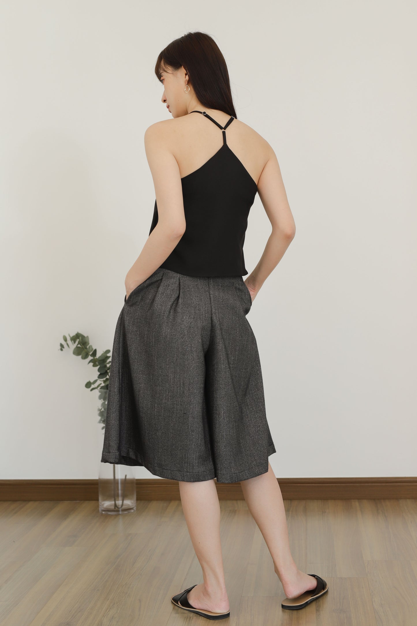 Ajuga Y-Cami Top - Black