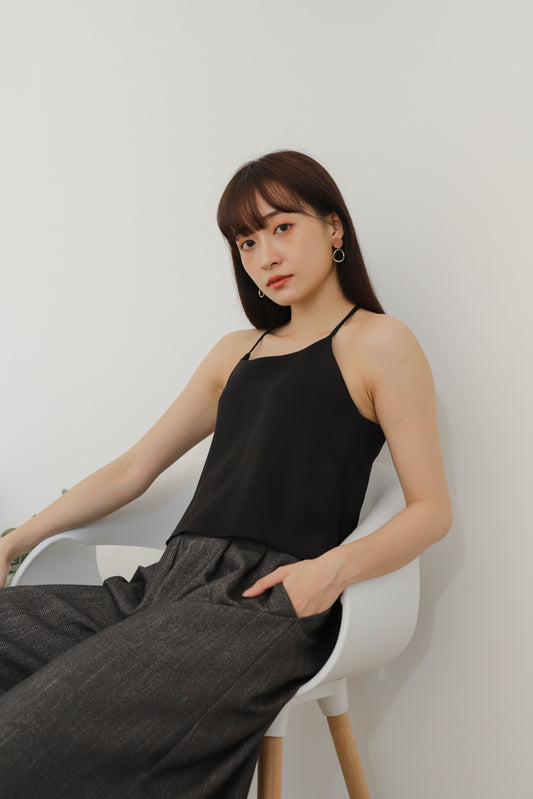 Ajuga Y-Cami Top - Black