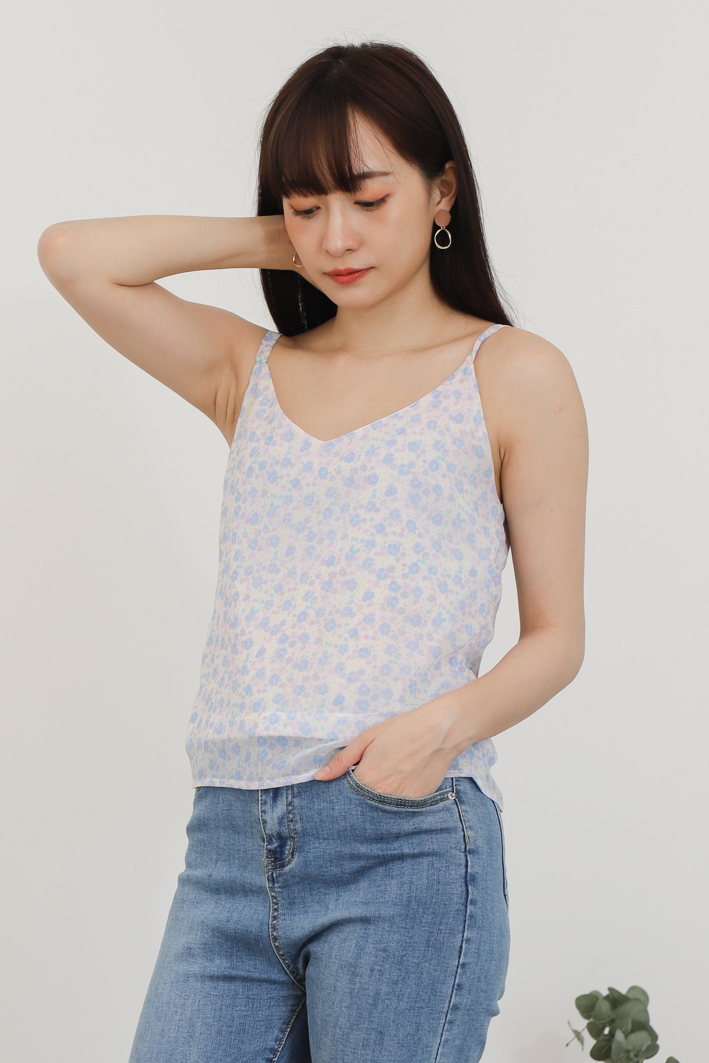 Mellow Cami Top - Baby Purple Floral