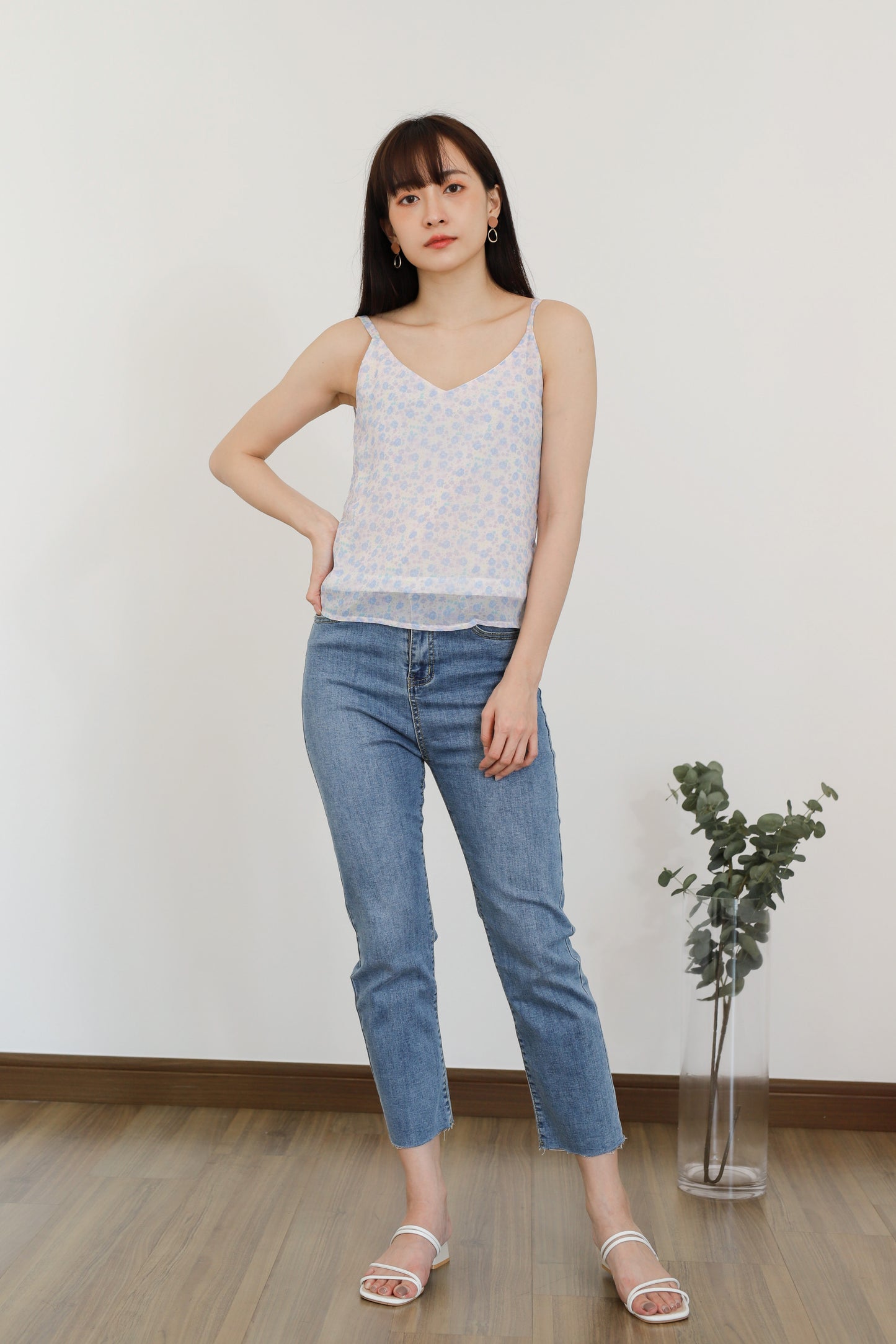 Mellow Cami Top - Baby Purple Floral