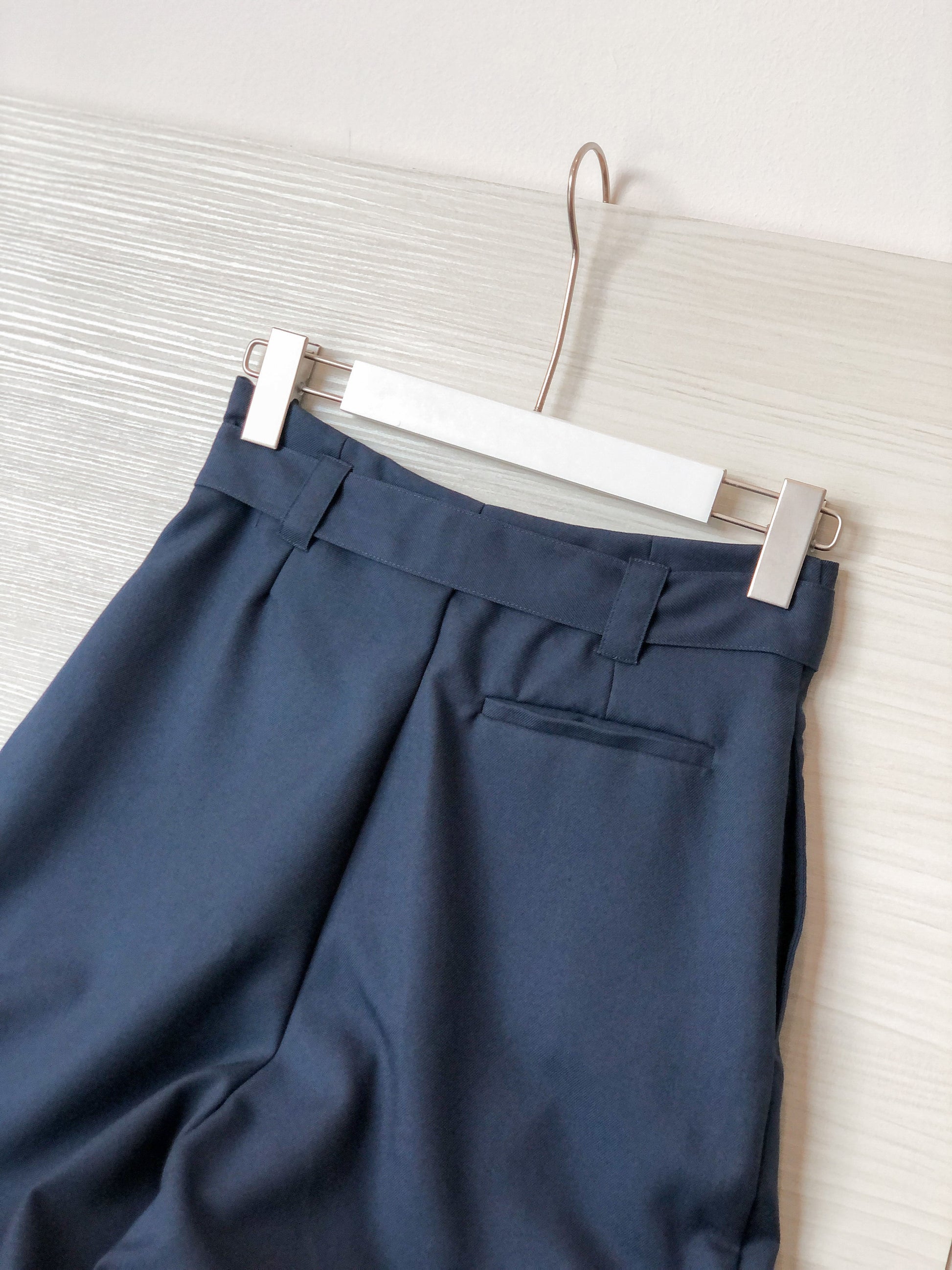Ashe Wide Leg Cropped Pants - Blue