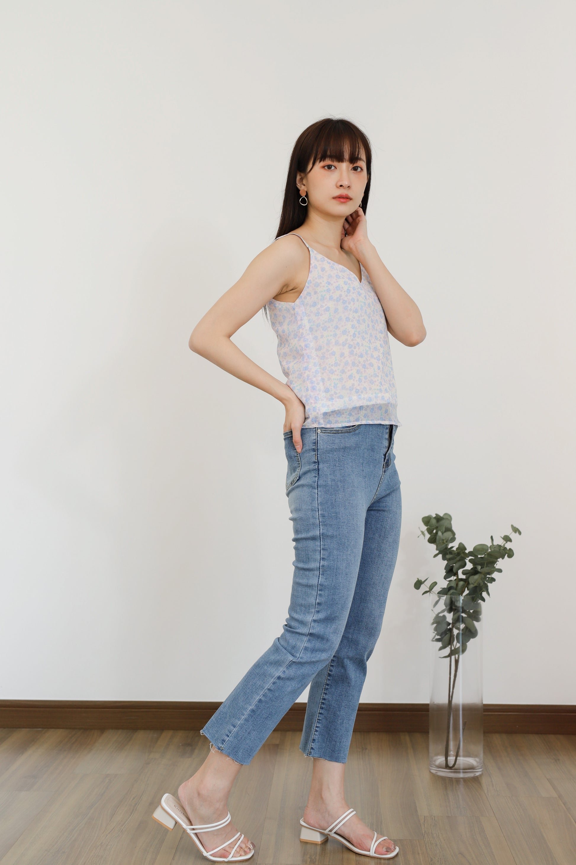 Mellow Cami Top - Baby Purple Floral