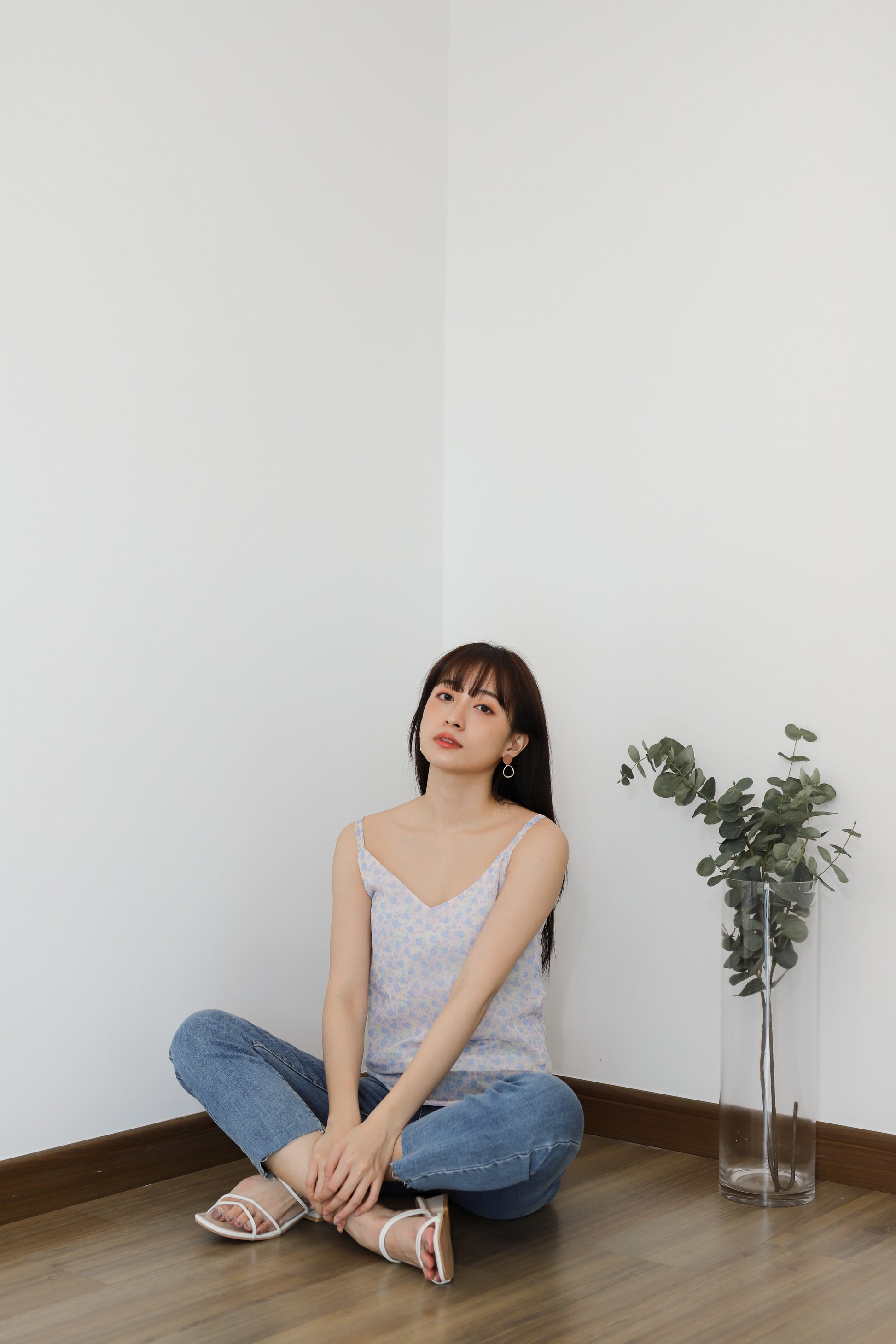 Mellow Cami Top - Baby Purple Floral