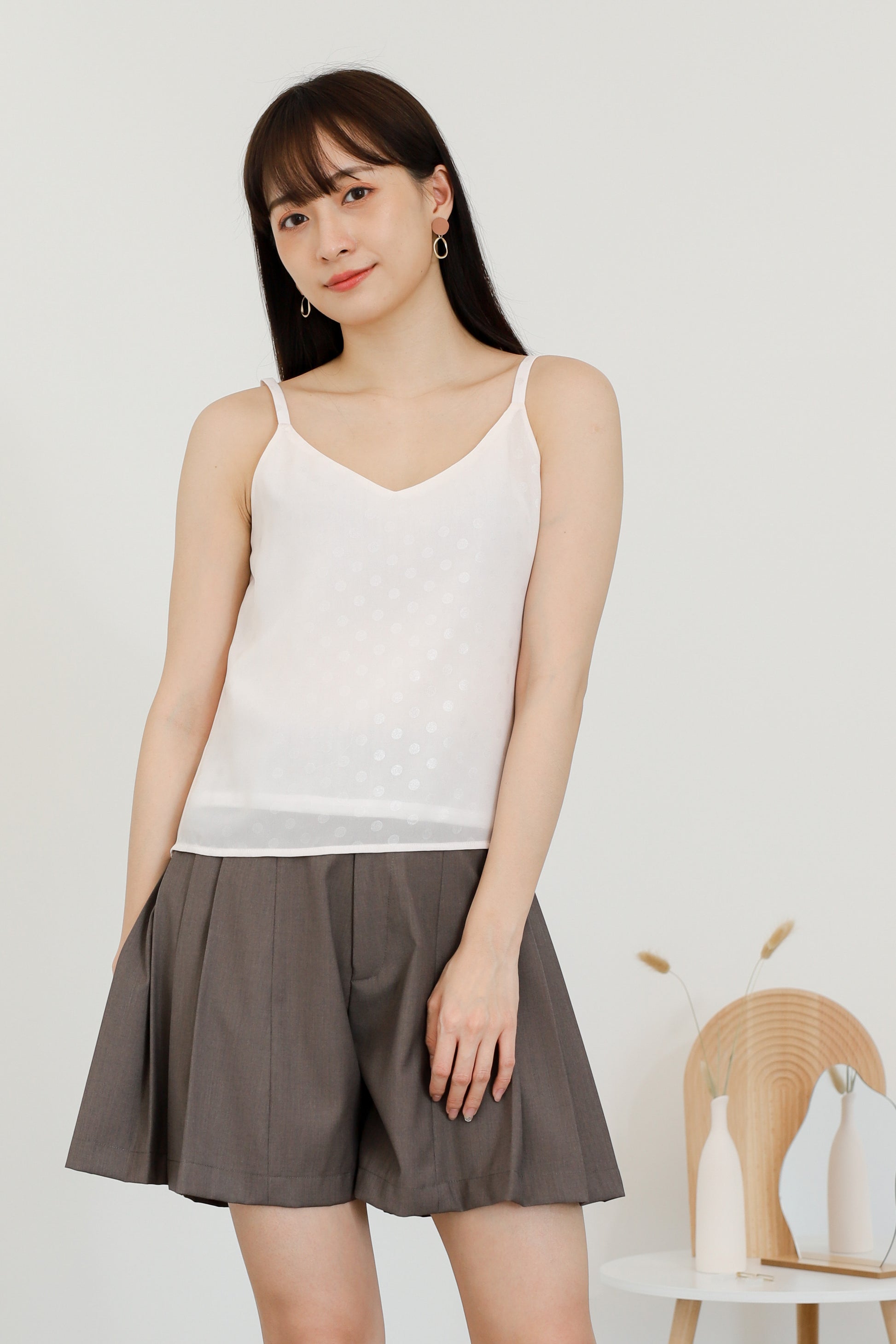 Mellow Cami Top - Polka Pink