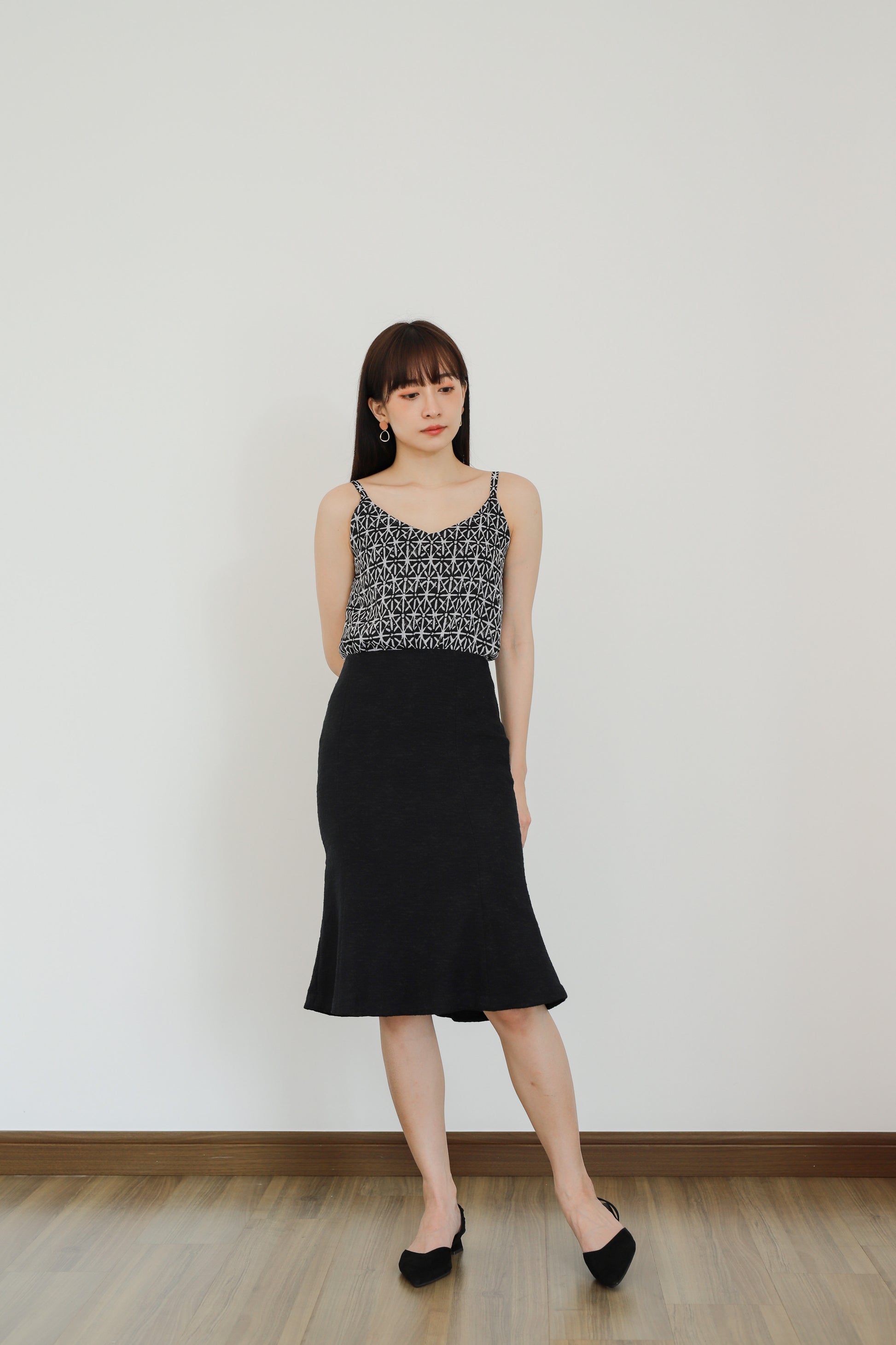 Mellow Cami Top - Batik Black