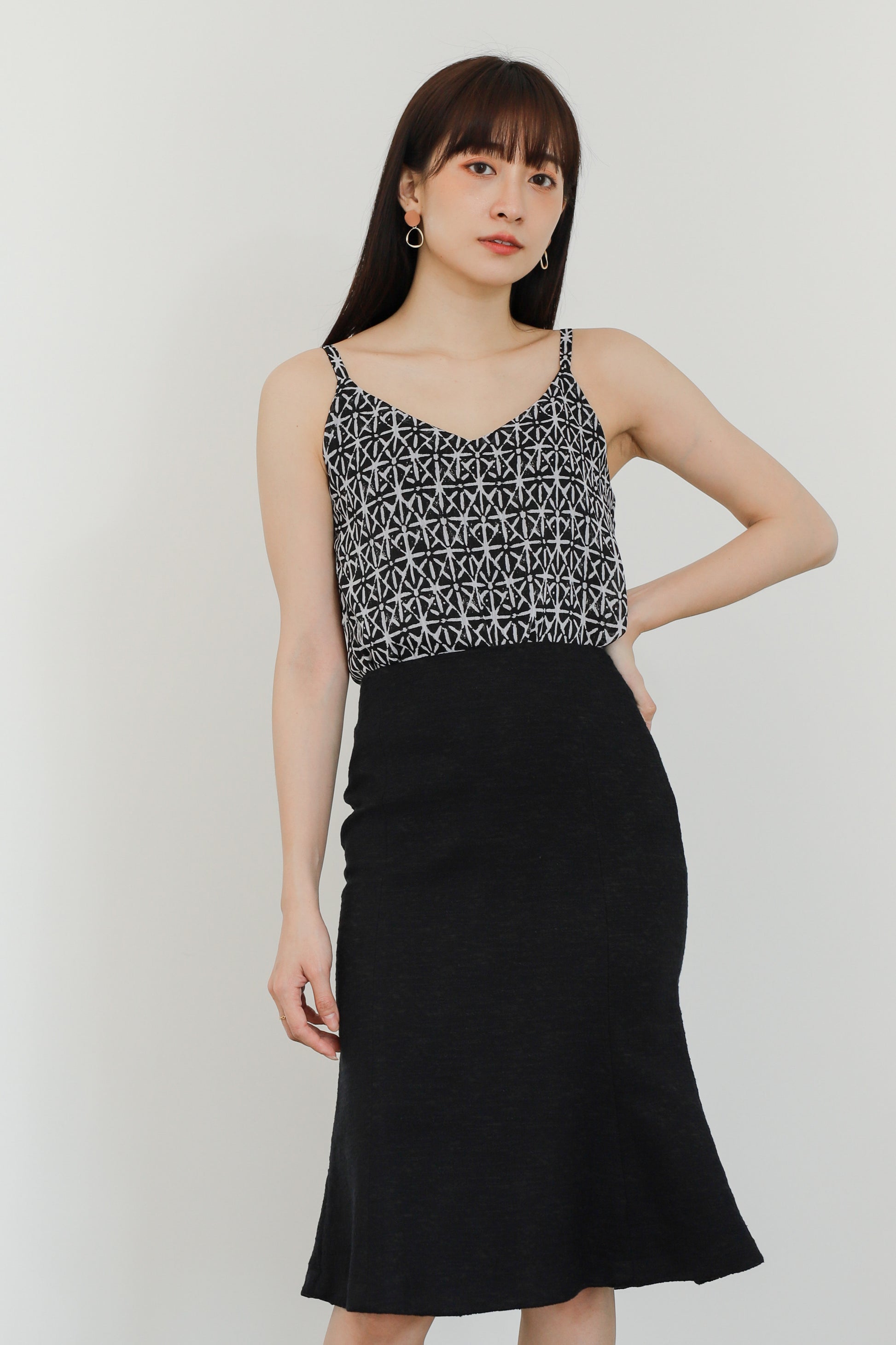 Mellow Cami Top - Batik Black