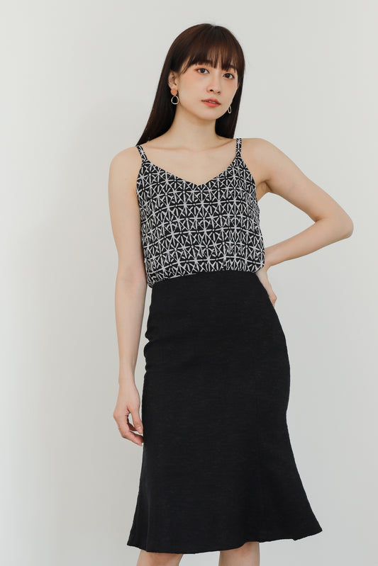 Mellow Cami Top - Batik Black