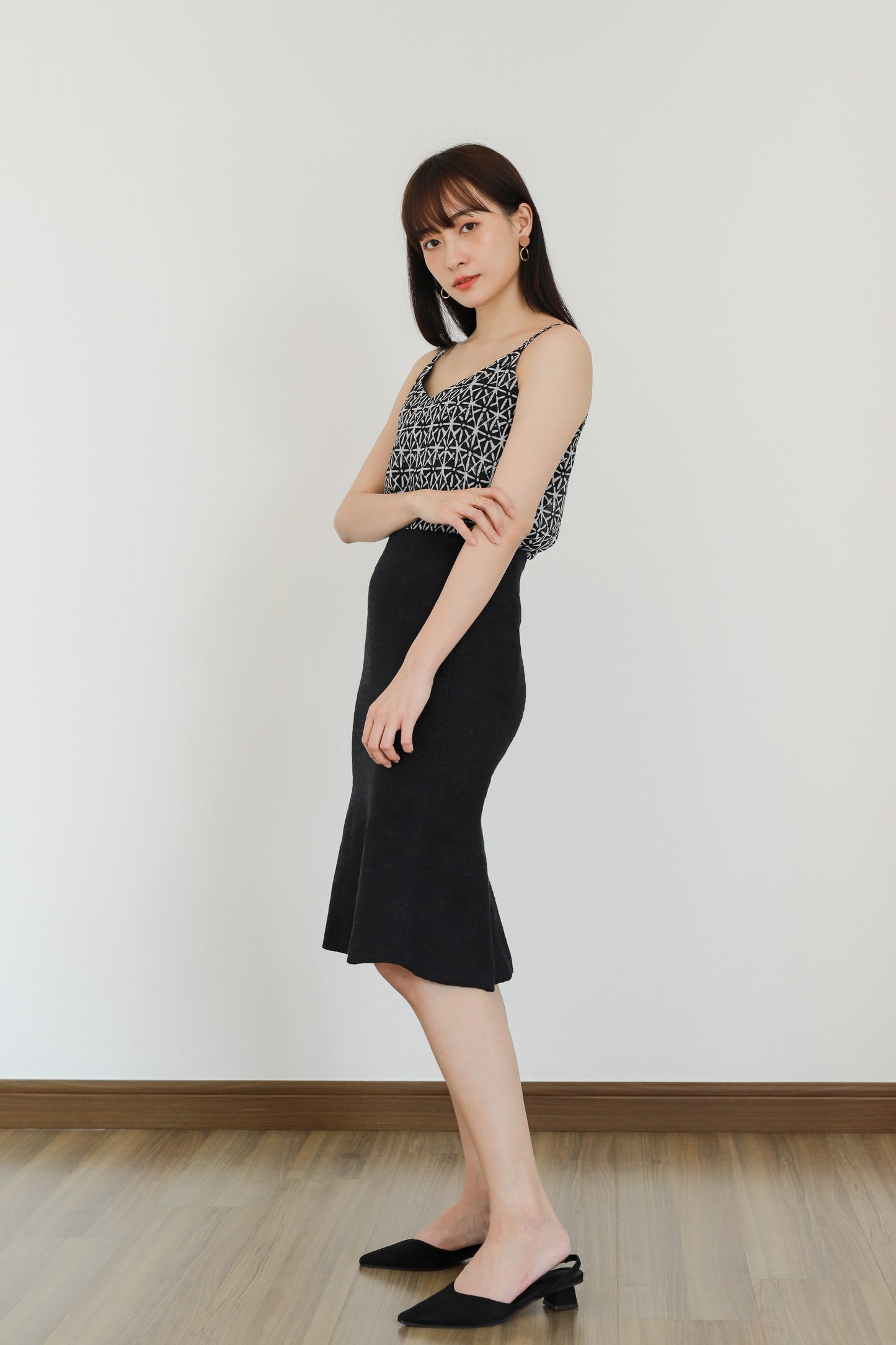 Mellow Cami Top - Batik Black