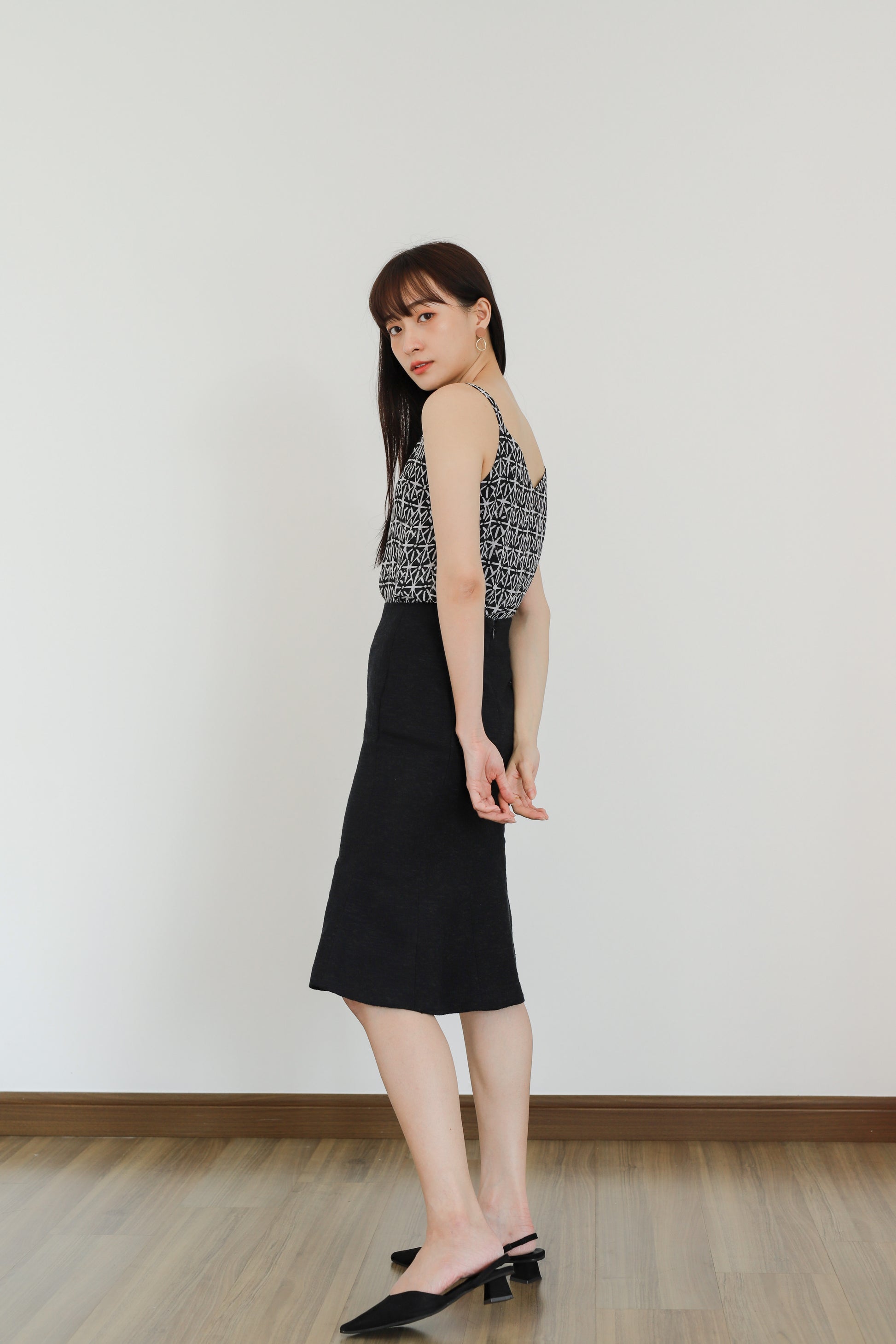 Mellow Cami Top - Batik Black