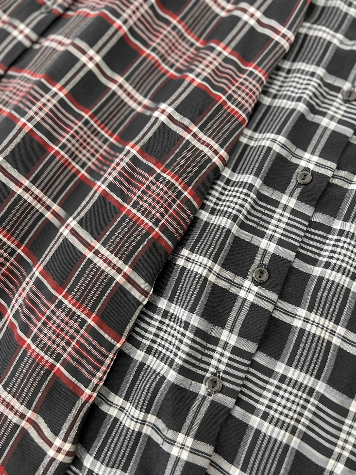 Janette Tartan Shirt Dress - Red