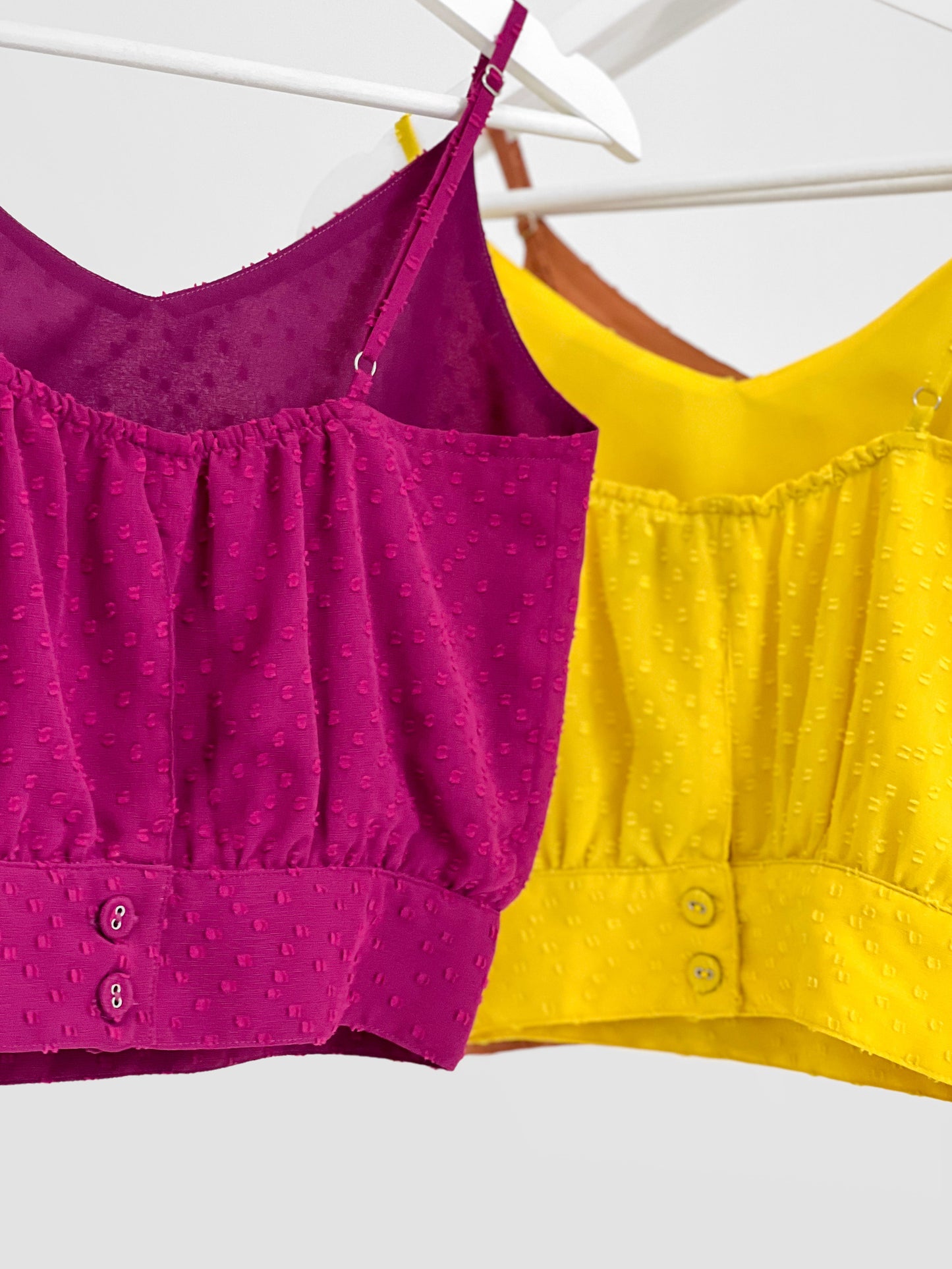 Junie Camisole Cropped Top - Caramel