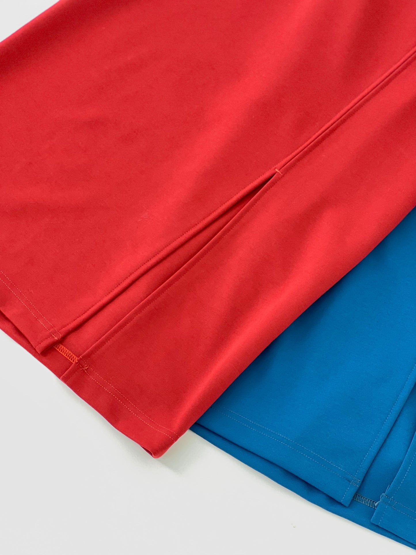 Kaci Split Thigh Skirt - Red