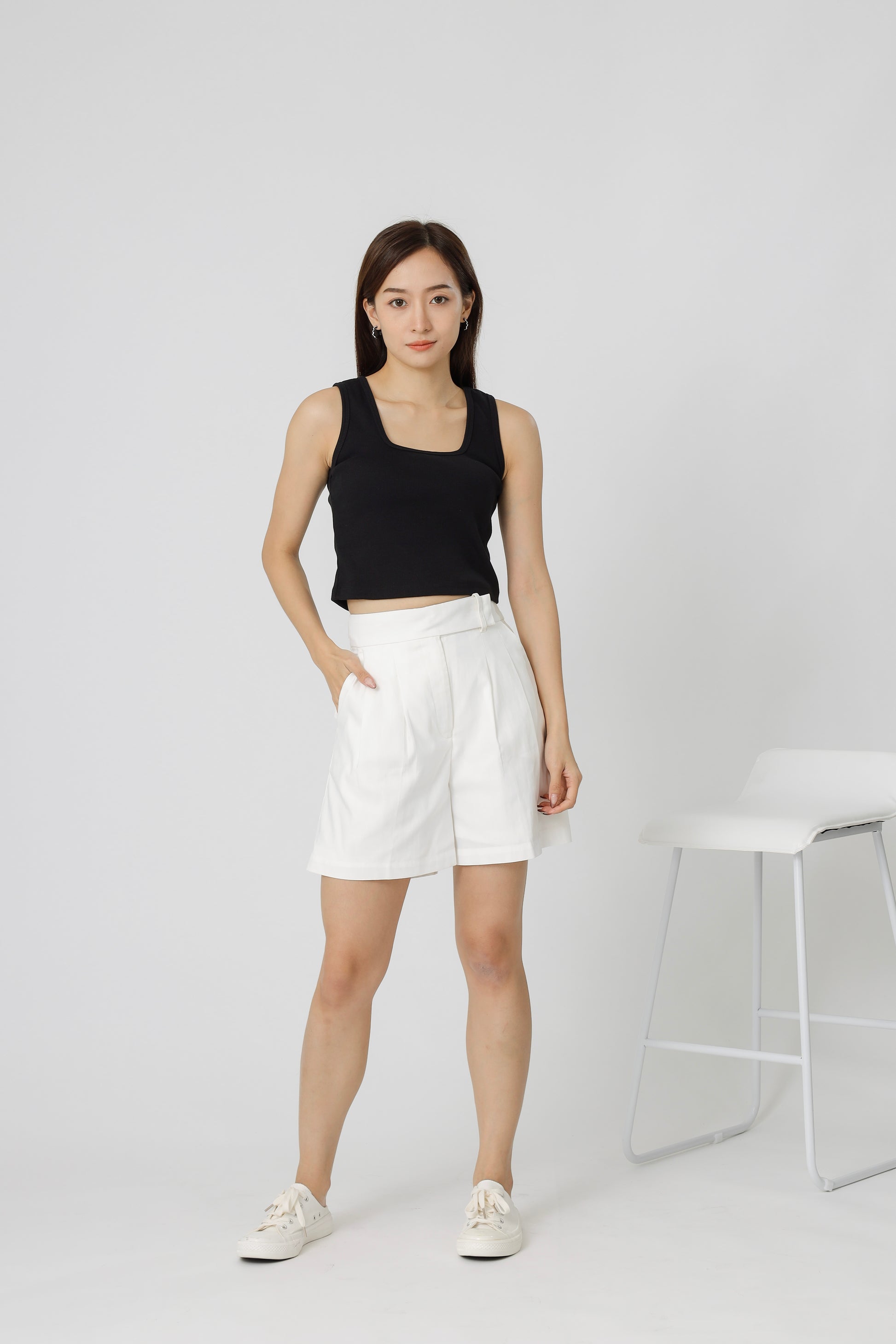 Keaira Culotte Short - Ivory