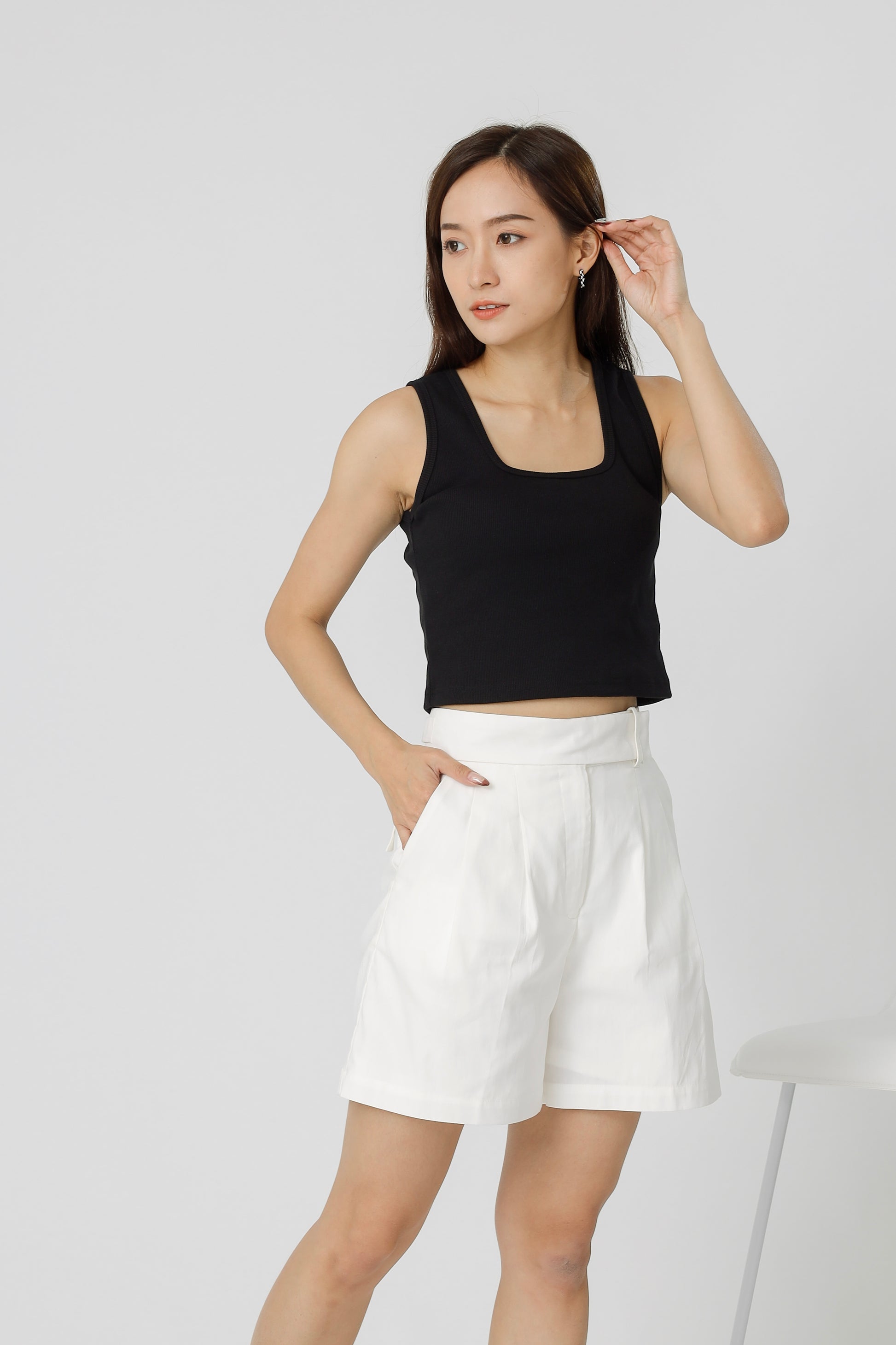 Keaira Culotte Short - Ivory
