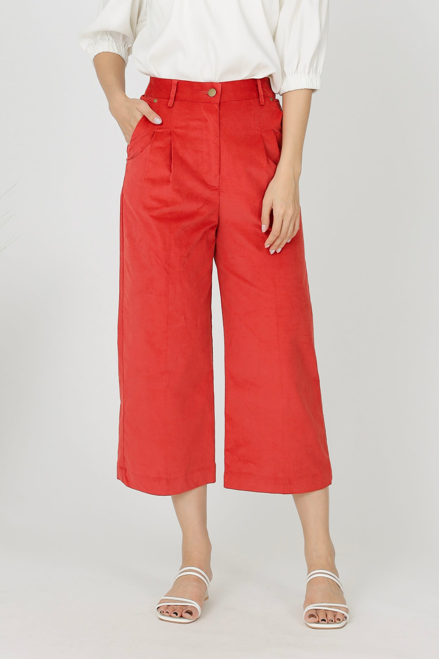 Kinsey Corduroy Pant - Red