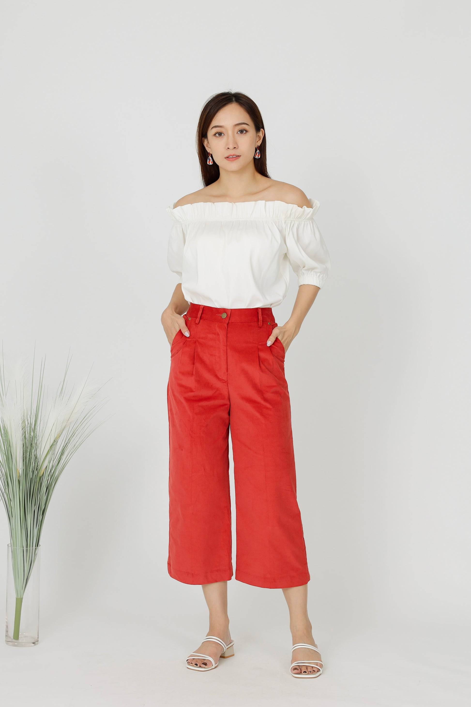 Kinsey Corduroy Pant - Red