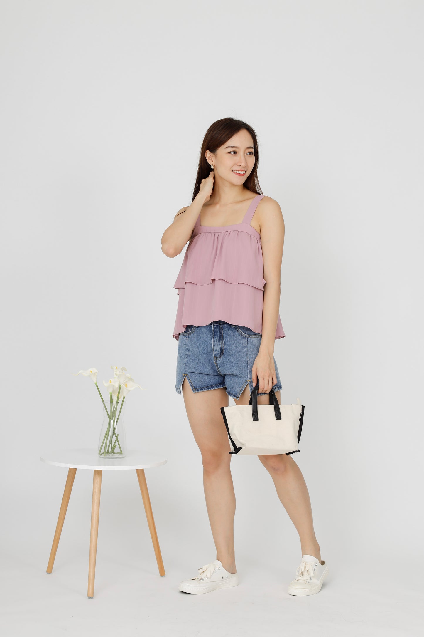 Kalista Ruffles Top - Pink