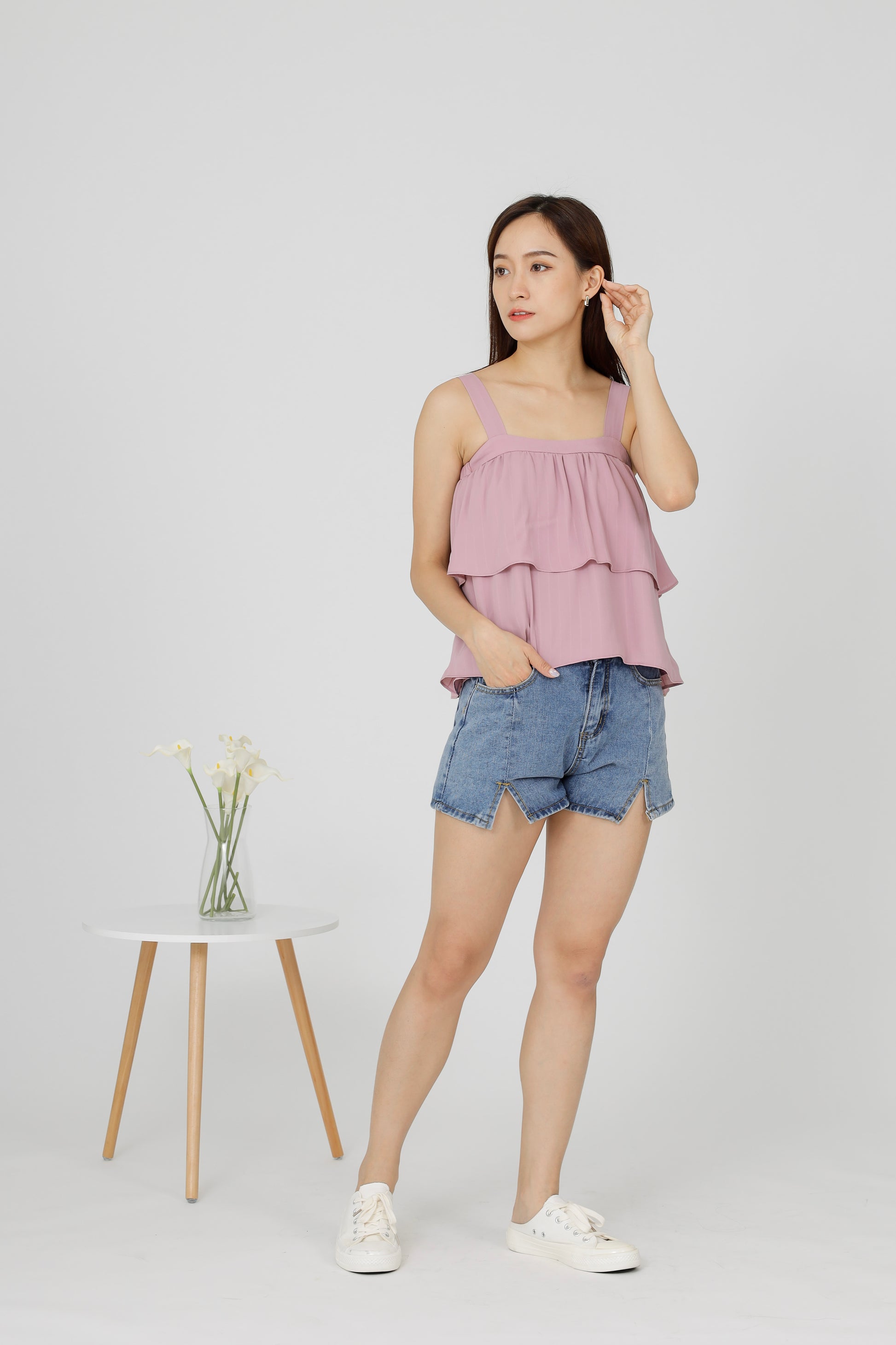 Kalista Ruffles Top - Pink
