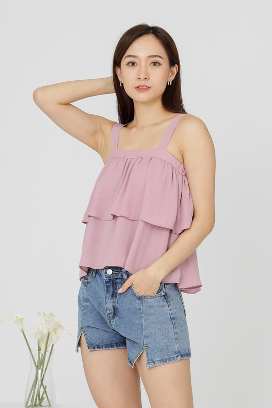 Kalista Ruffles Top - Pink