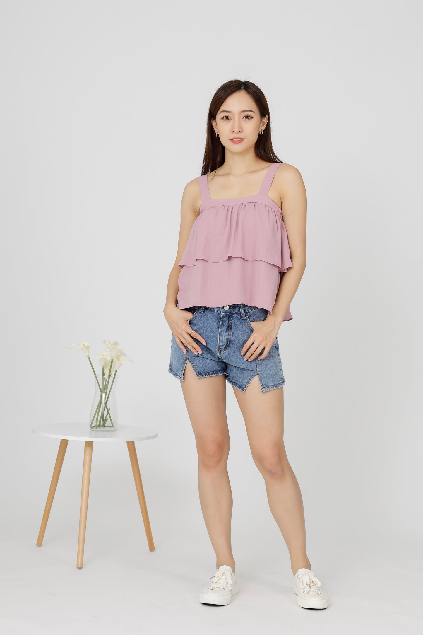 Kalista Ruffles Top - Pink