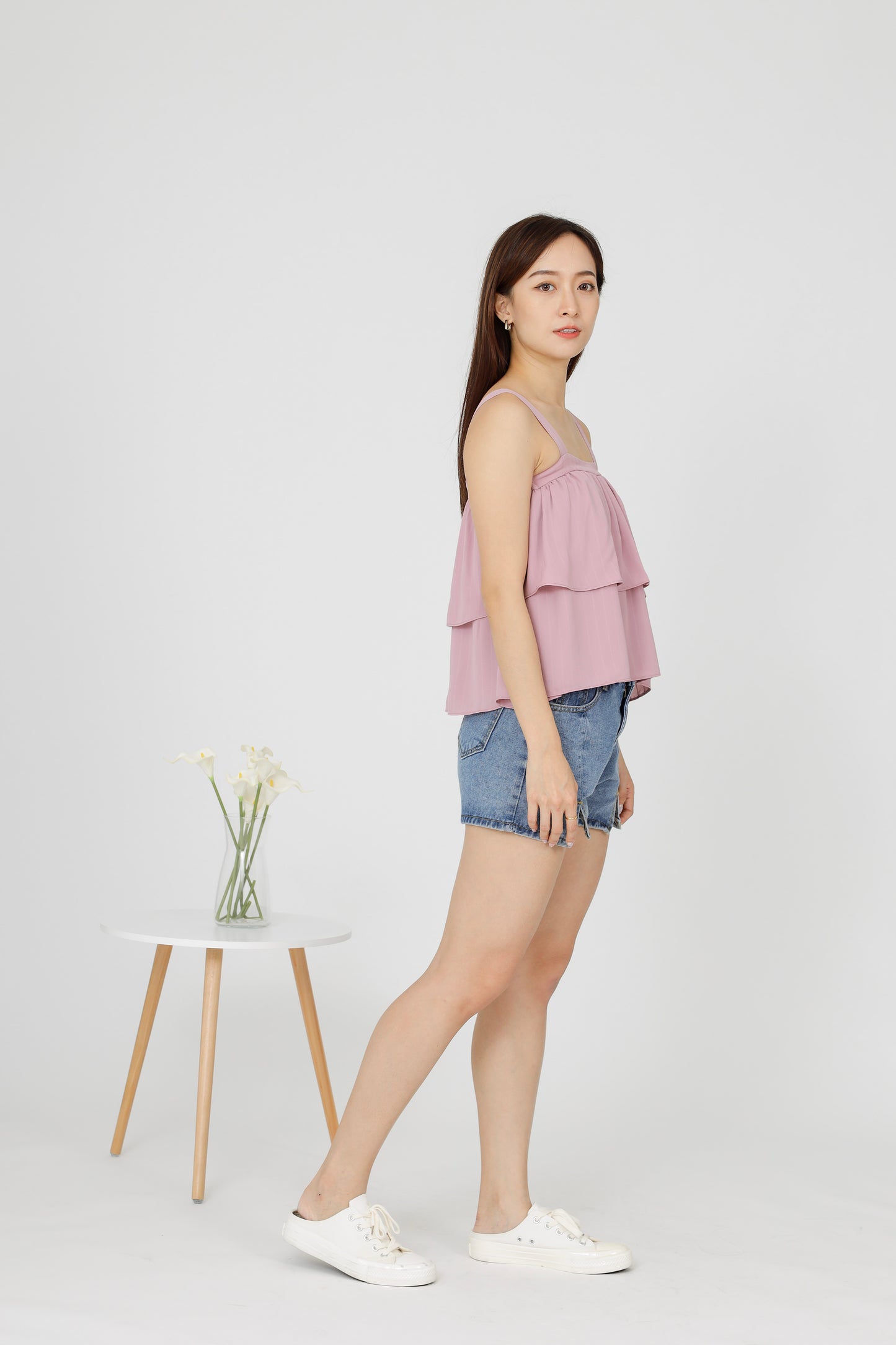 Kalista Ruffles Top - Pink