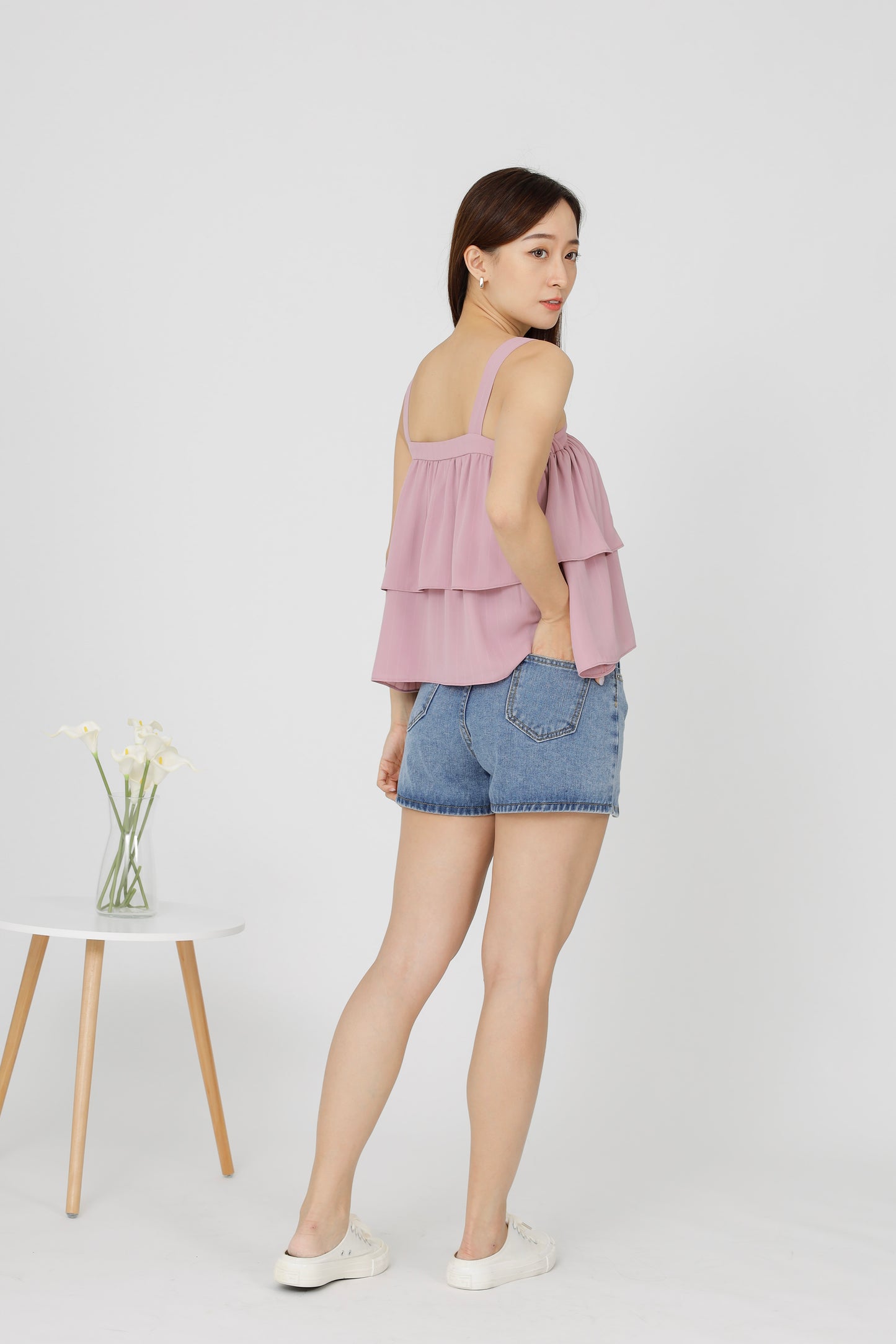 Kalista Ruffles Top - Pink