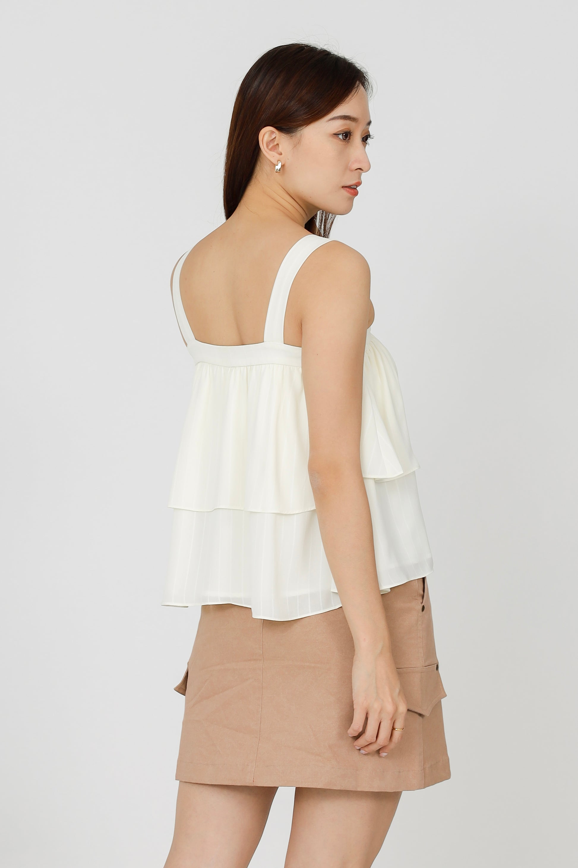 Kalista Ruffles Top - Ivory