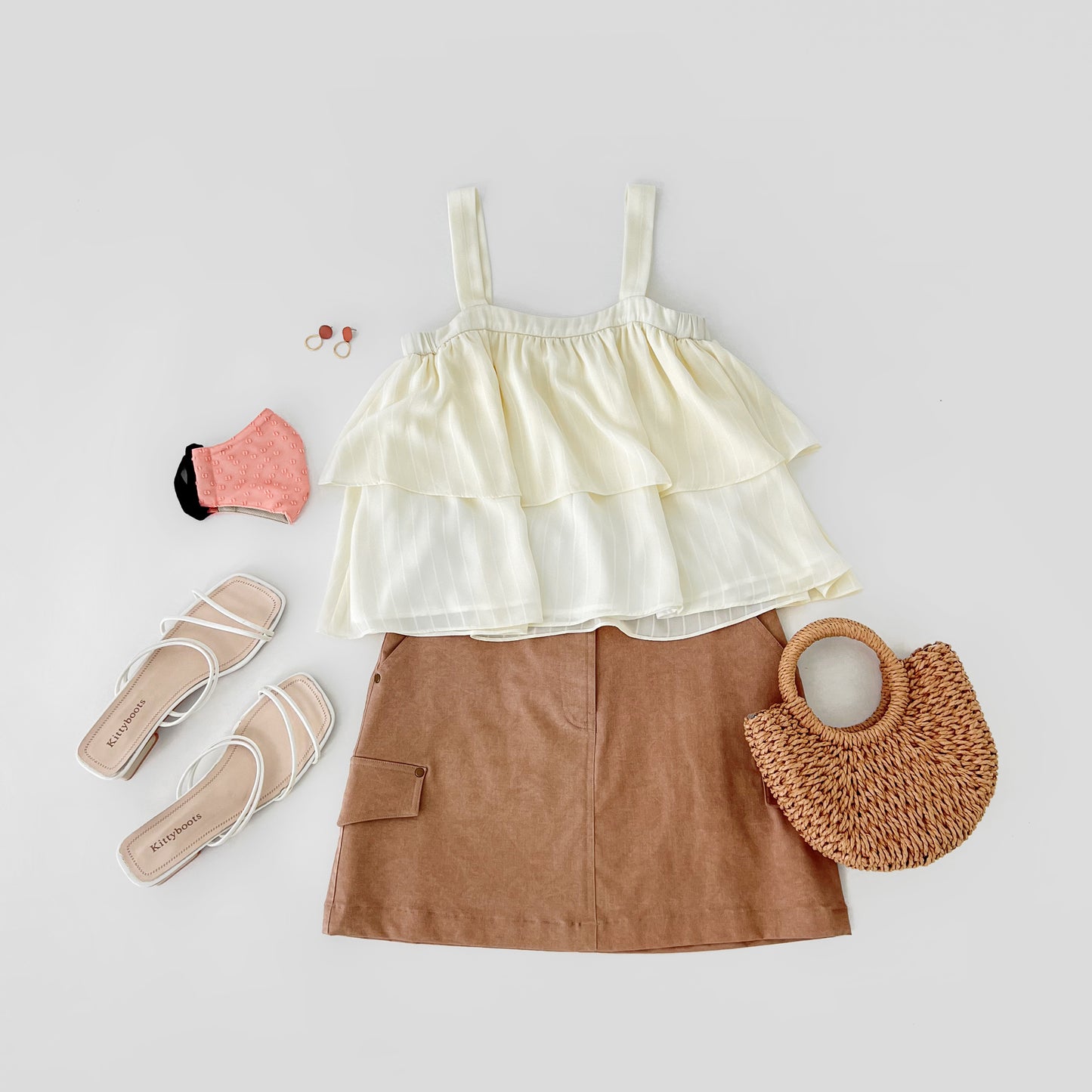 Kalista Ruffles Top - Ivory