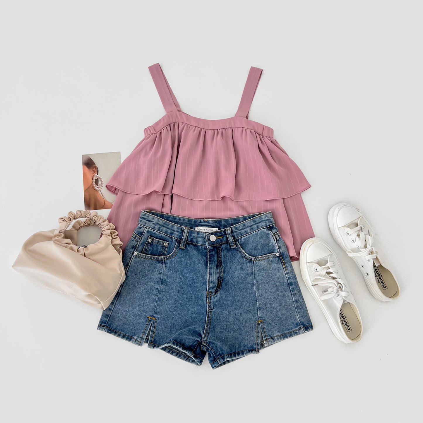 Kalista Ruffles Top - Pink